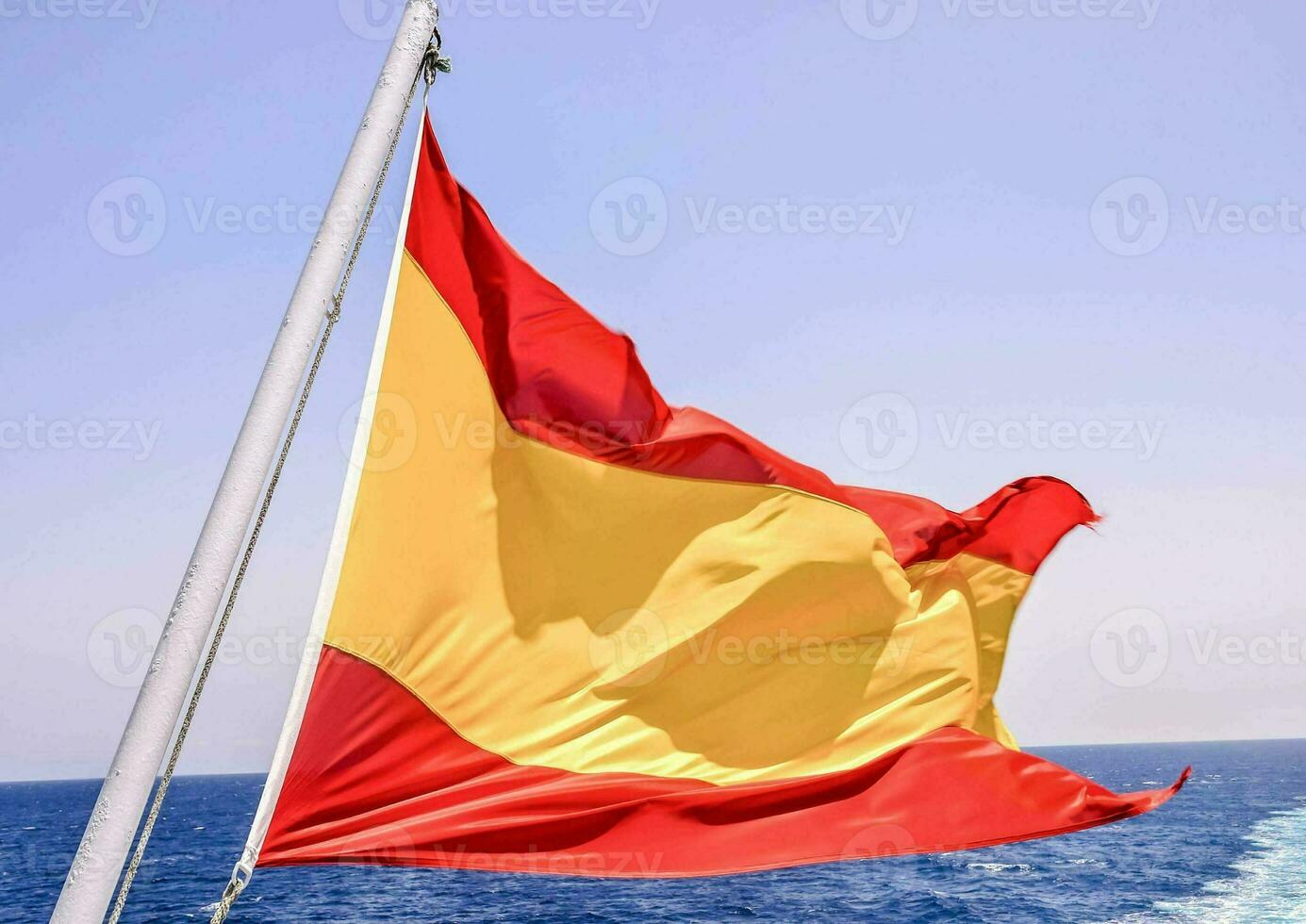 Flagge von Spanien foto