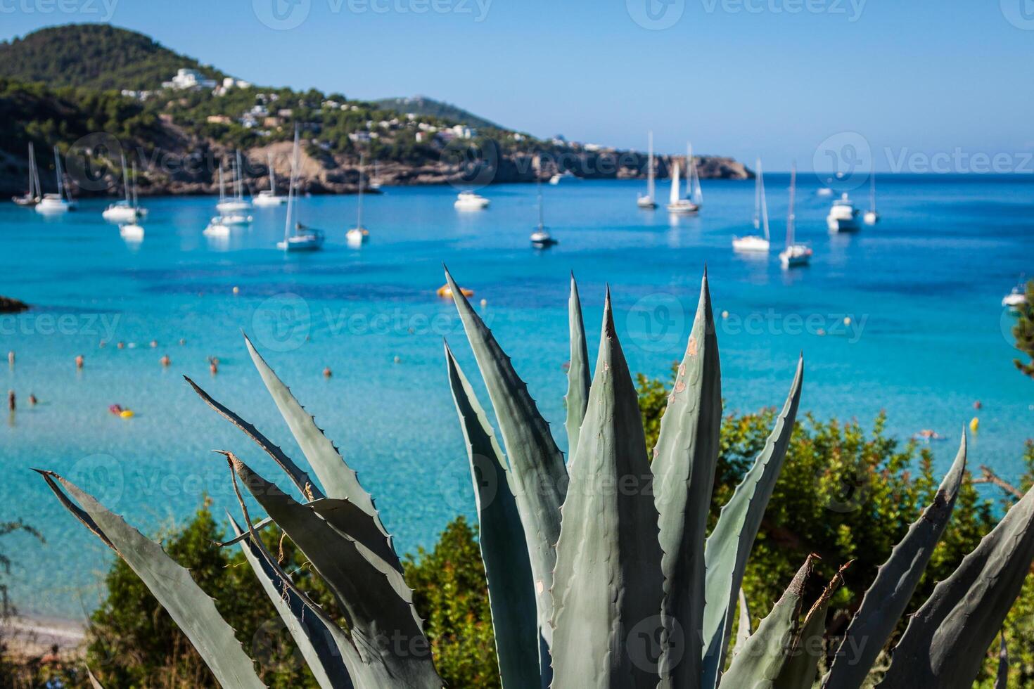 cala tarida im ibiza Strand san Jose beim balearisch Inseln foto