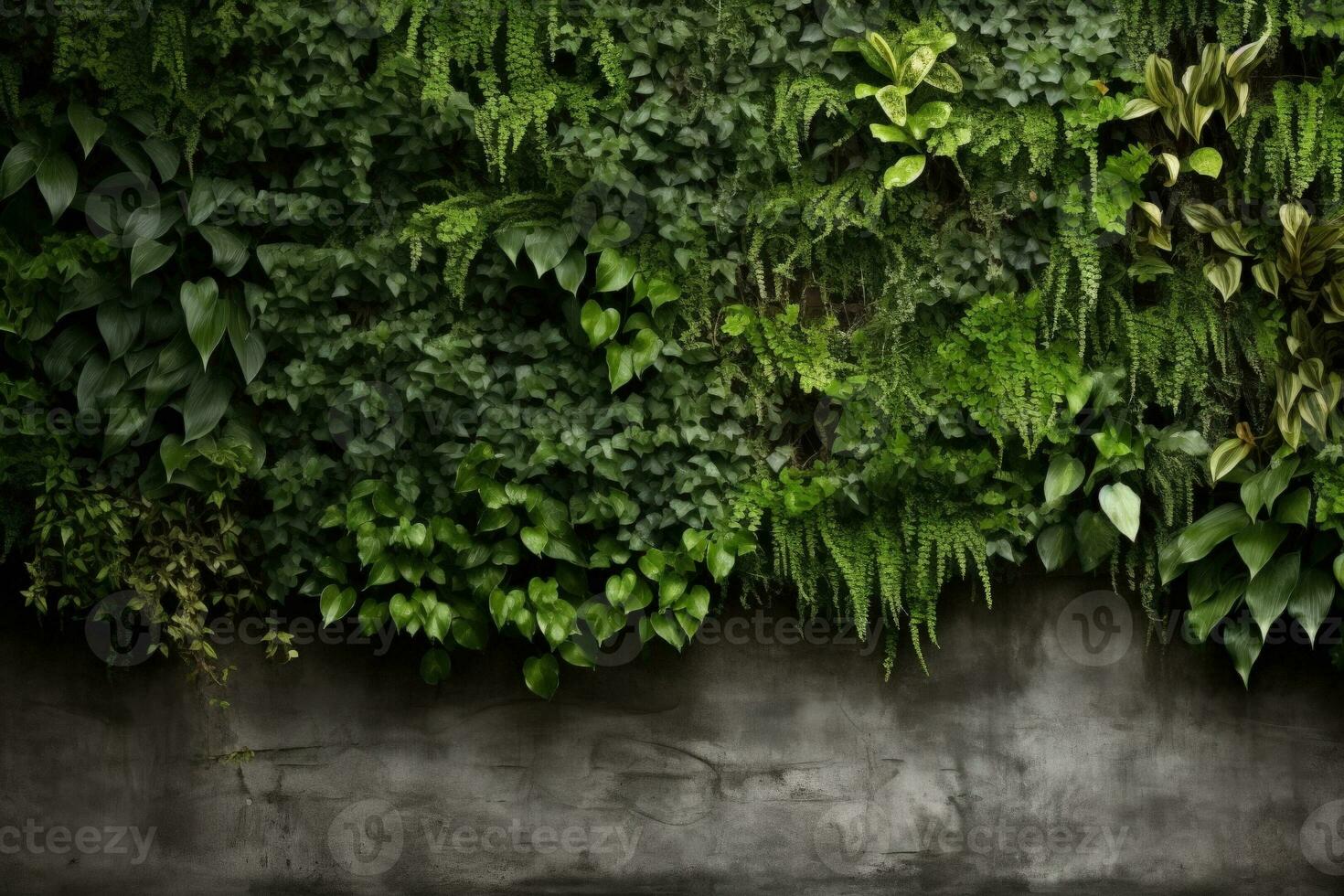 städtisch die Architektur mit Vertikale Garten Wände Hintergrund mit leeren Raum zum Text foto