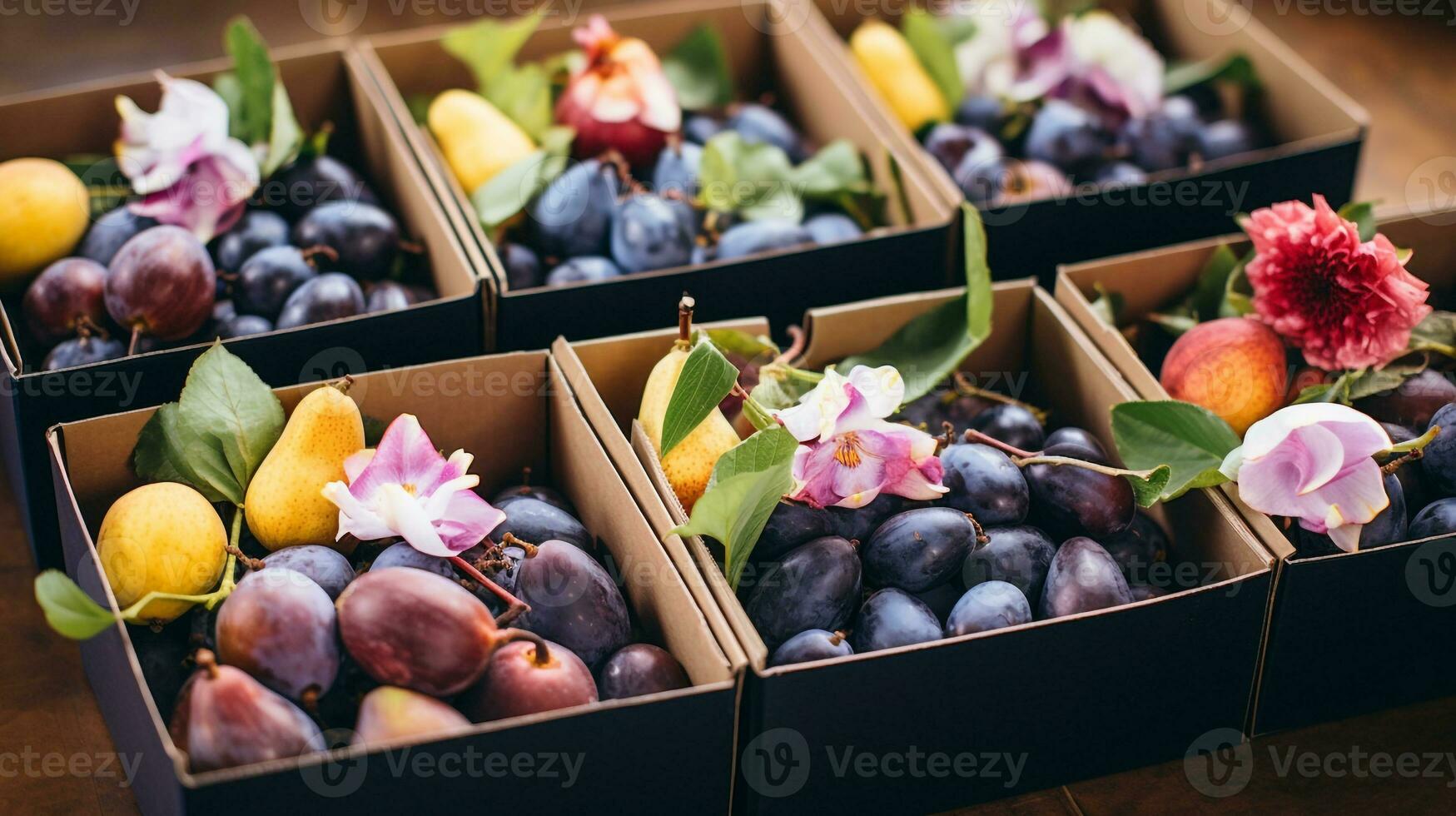 frisch gepflückt Cupuacu Obst von Garten platziert im das Boxen. generativ ai foto