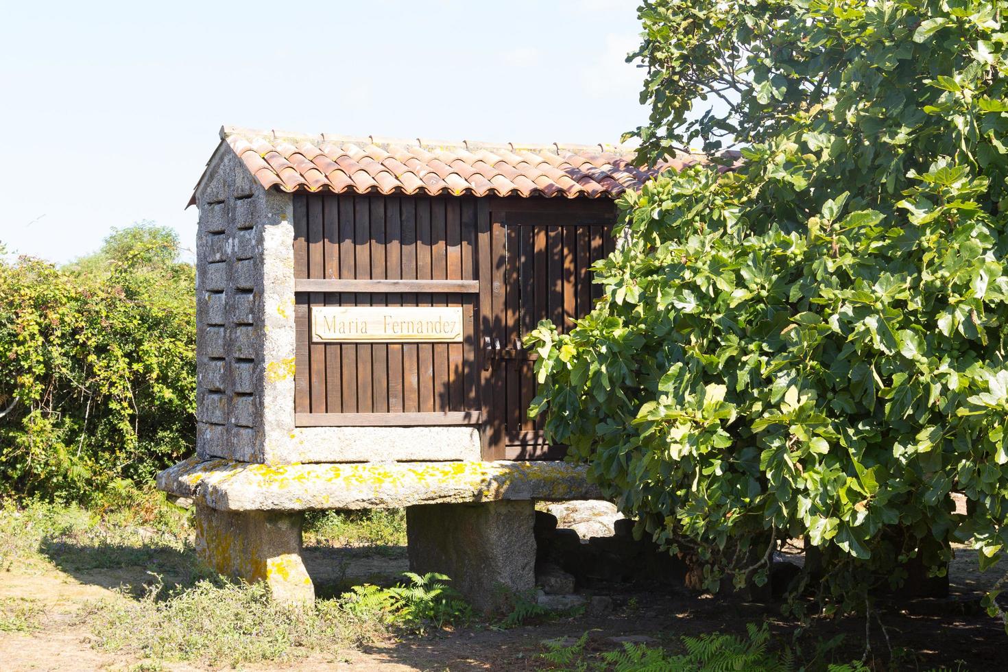 orreo, eine typisch galizische Architektur zur Lagerung von Getreide. foto