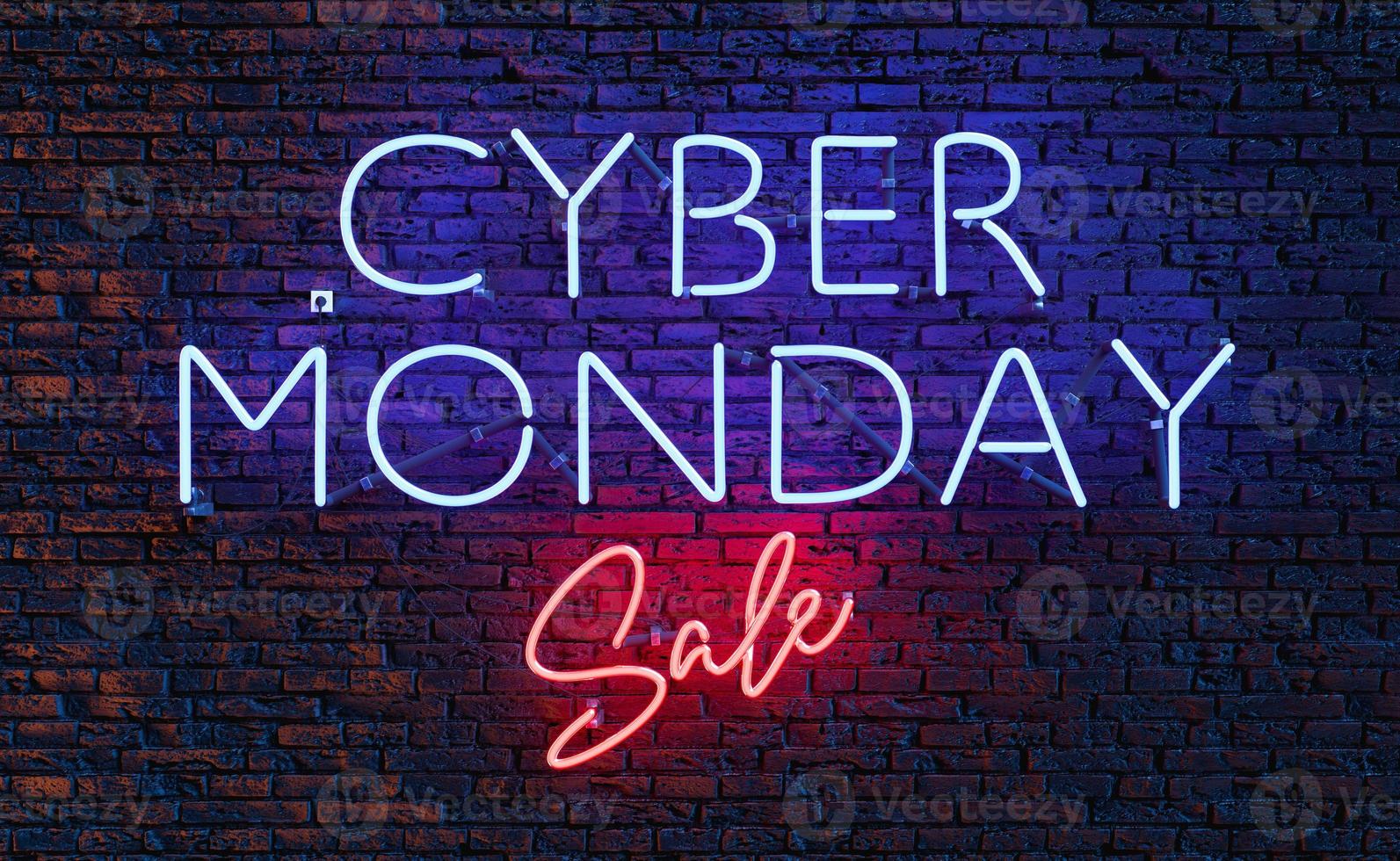 Cyber Monday Verkauf Leuchtreklame foto