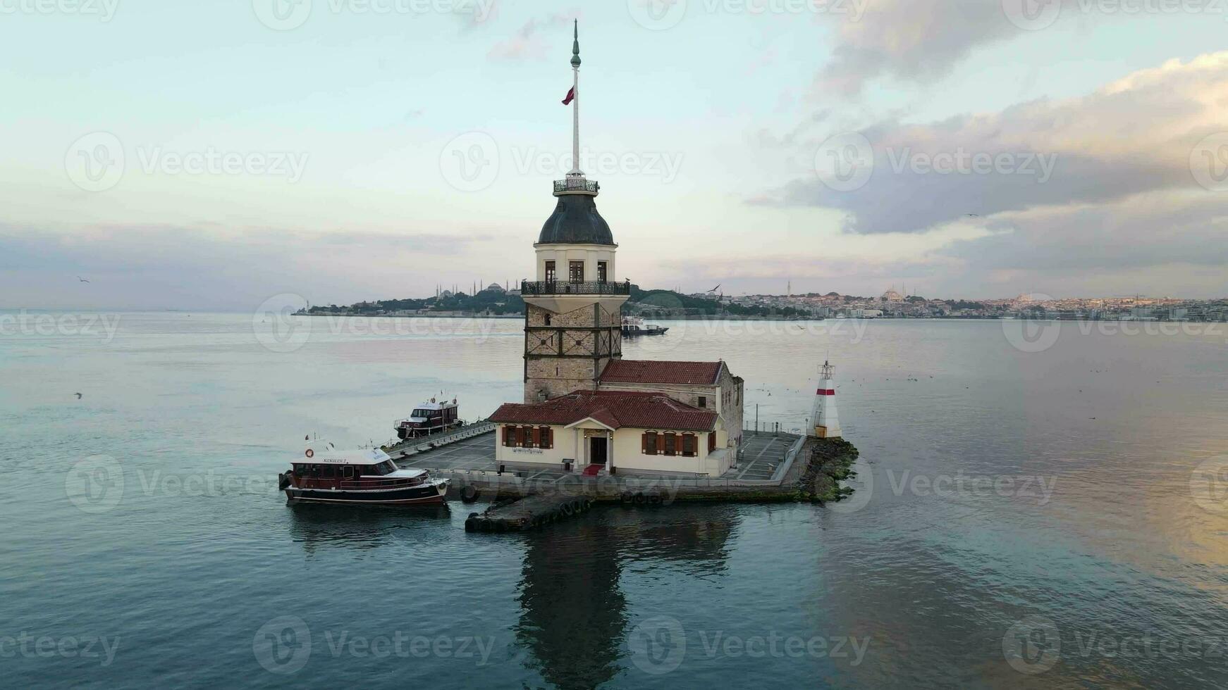 Mädchen Turm Istanbul Antenne Aussicht foto