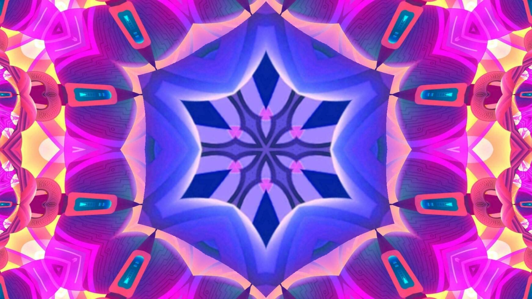 abstrakter Kaleidoskop-Hintergrund. schönes kaleidoskop nahtloses muster. mehrfarbige Mosaikstruktur. nahtlose Kaleidoskop-Textur. einzigartiges Kaleidoskop-Design foto