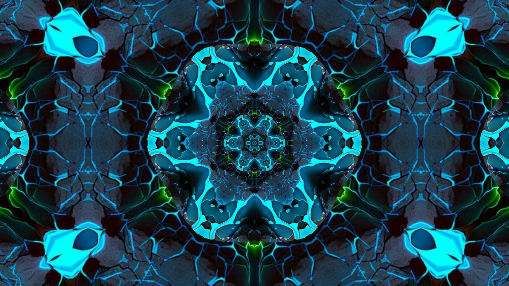 atemberaubend abstrakt Kaleidoskop Hintergrund. einzigartig Mehrfarbig Mosaik Textur im nahtlos geometrisch Muster foto