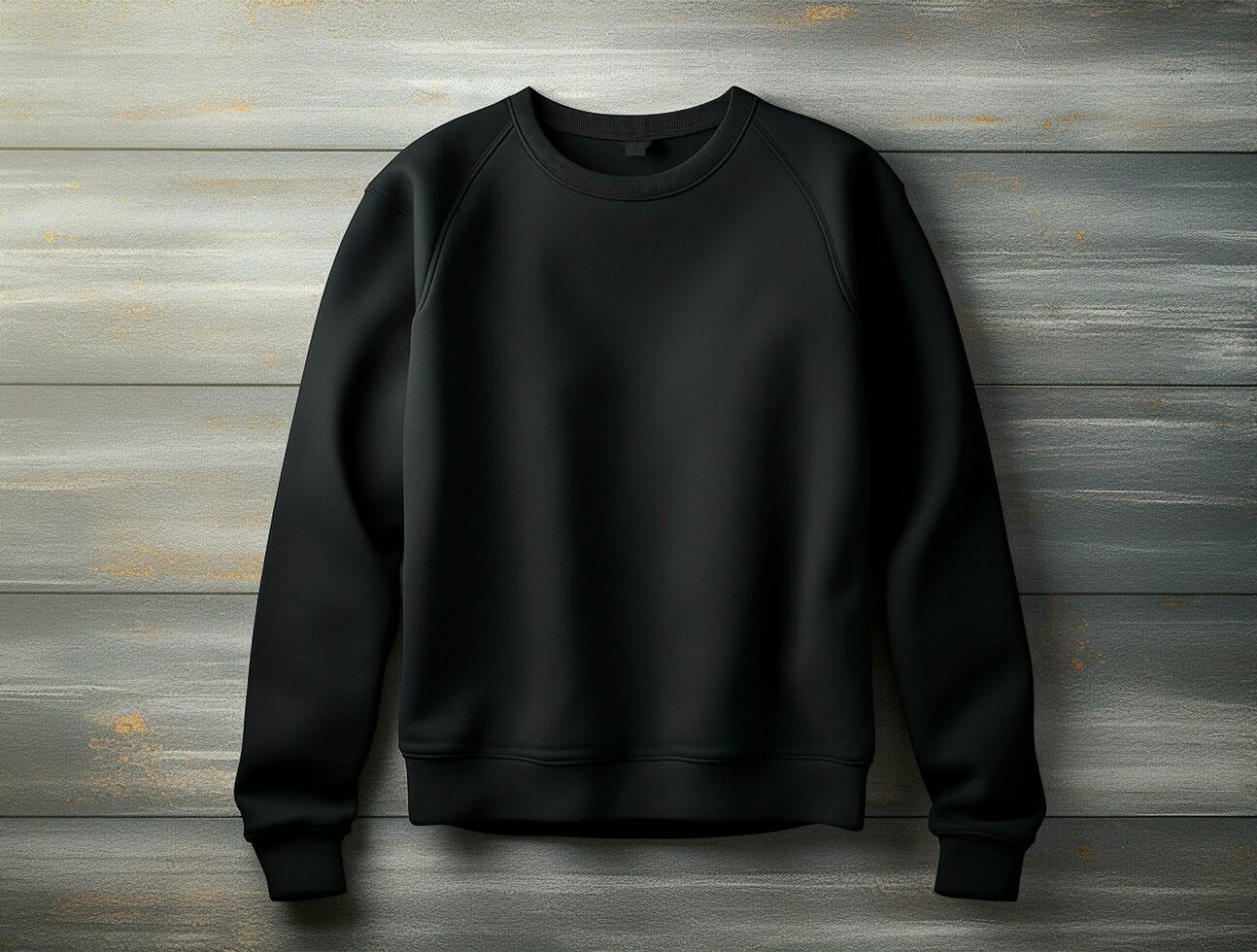 leer Sweatshirt zum Attrappe, Lehrmodell, Simulation ai generiert foto