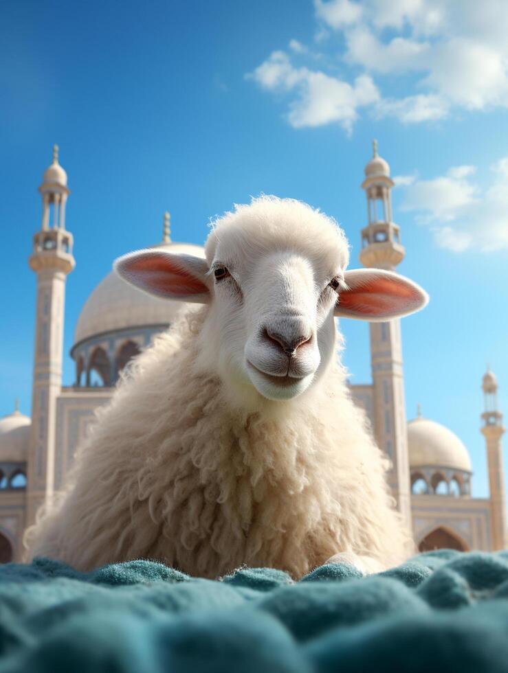 eid Mubarak traditionell islamisch Festival religiös Hintergrund ai generiert foto