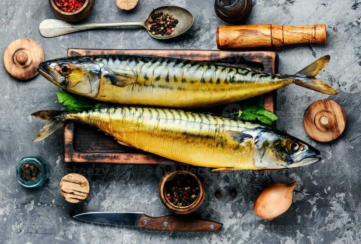 geräuchert Fisch Makrele foto