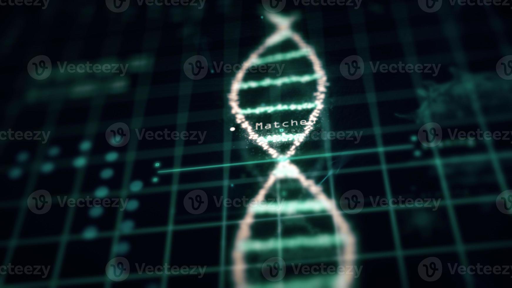 Medical Tech Spiral-DNA-Chromosom-Labor-Virusanalyse foto