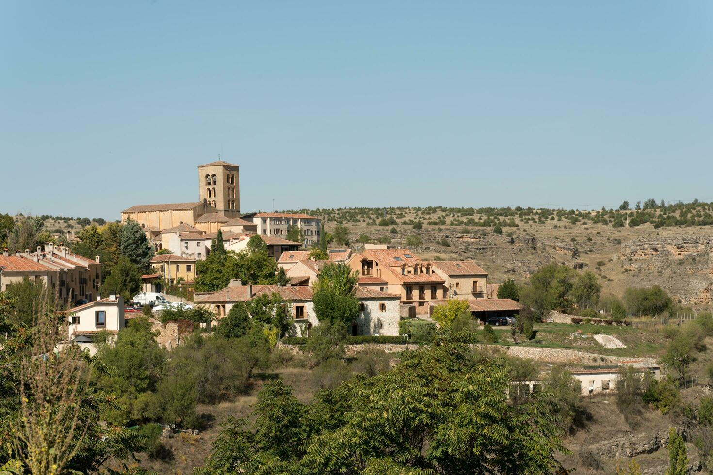 Aussicht von Sepulveda, Spanien. sonnig Tag foto