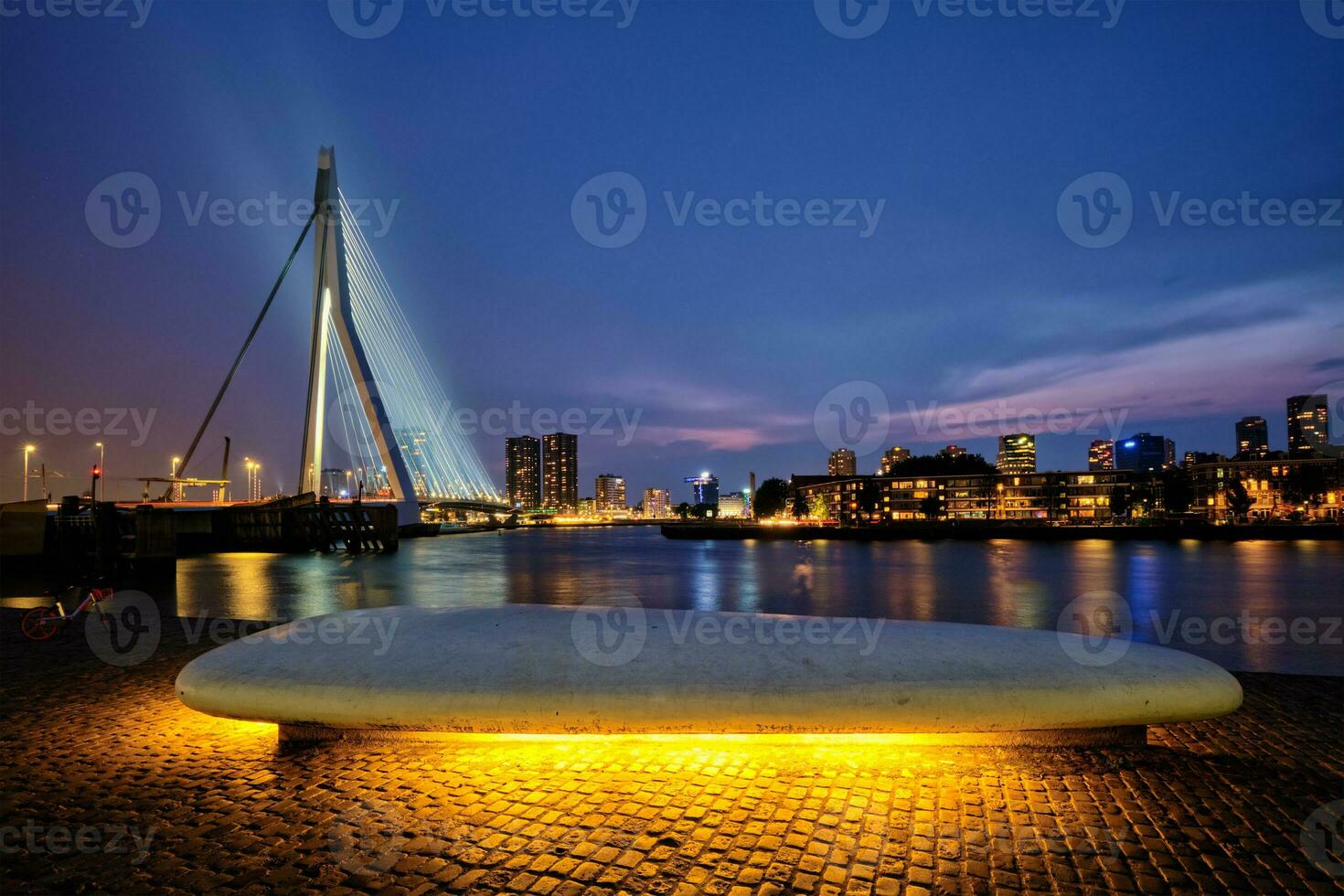 Erasmus Brücke, Rotterdam, Niederlande foto