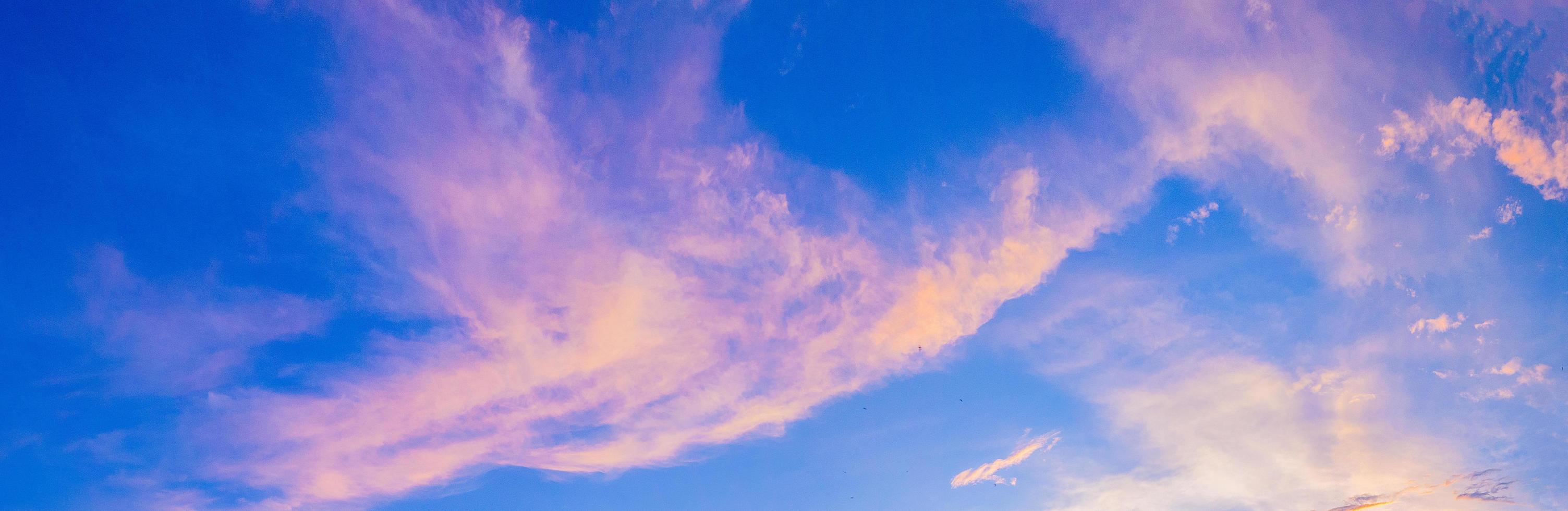 schöner pastellrosa Himmel für den Hintergrund foto