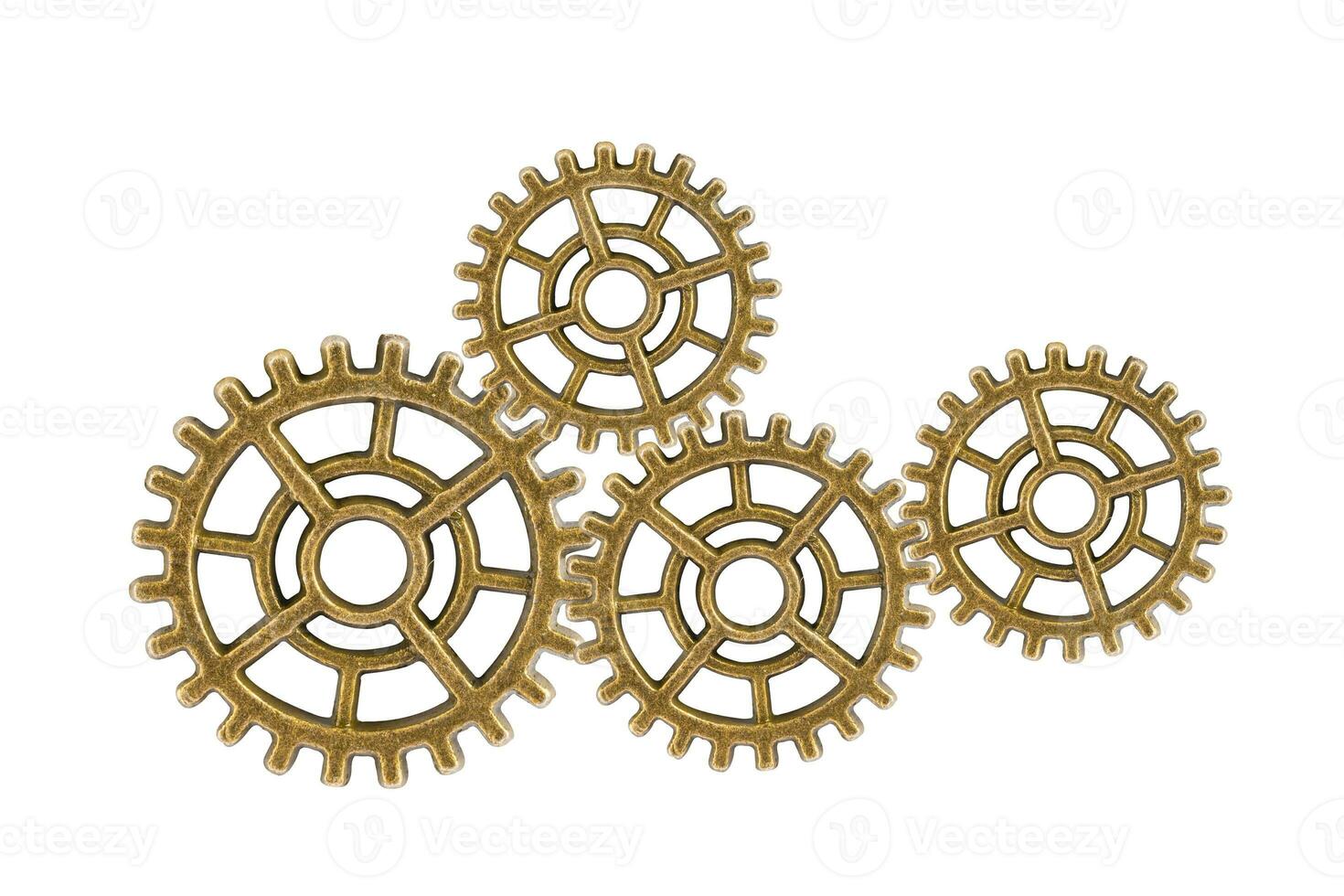 Ausrüstung und Zahnräder Räder, Uhr Mechanismus, Messing- Metall Motor  industriell. 27535145 Stock-Photo bei Vecteezy