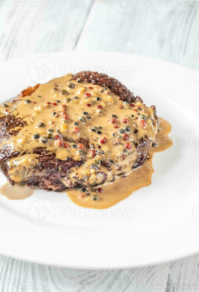 Steak au poivre foto