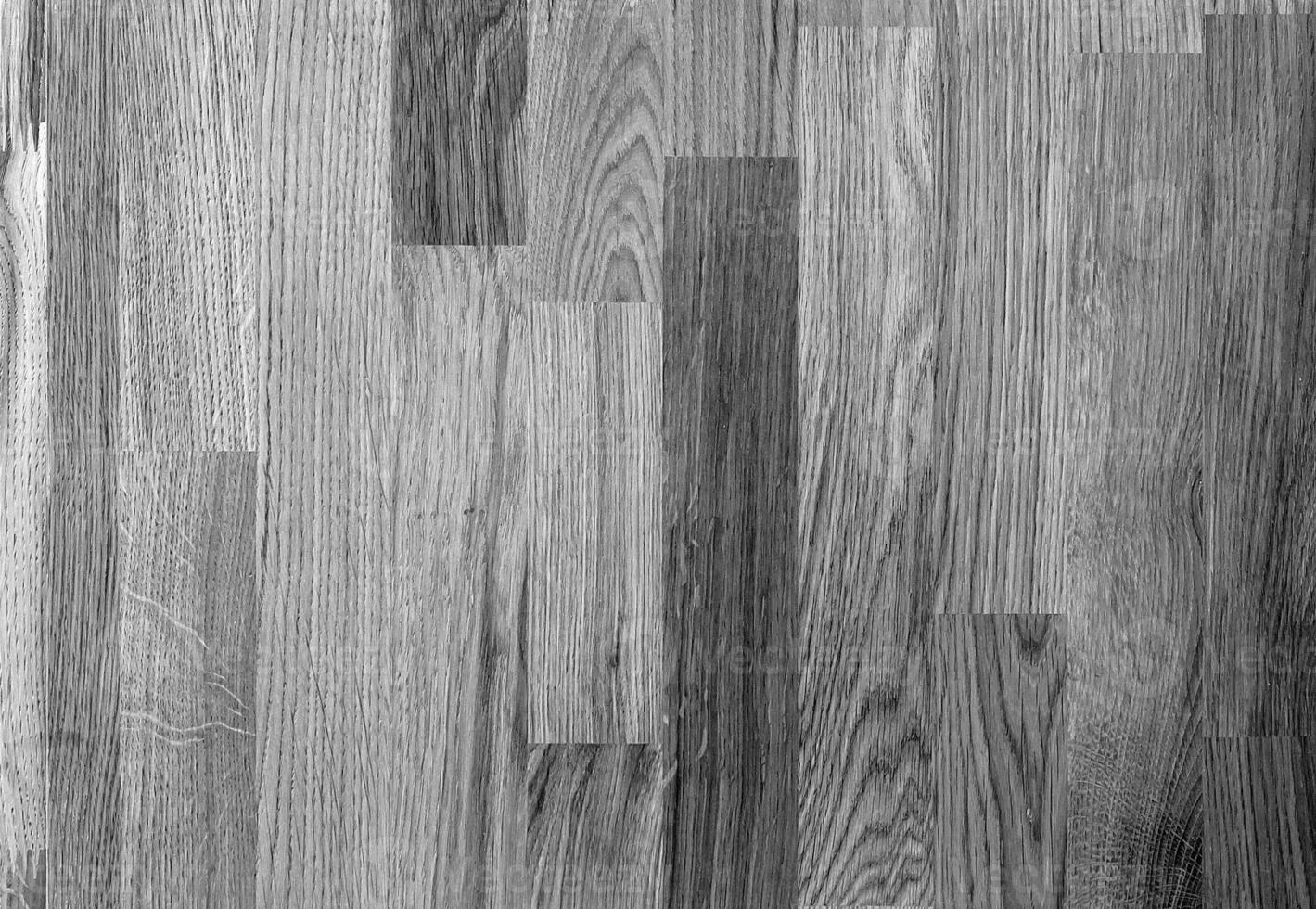 natürlich Holz schwarz und Weiß Hintergrund mit verschwommen Elemente. einfarbig hölzern Oberfläche Muster, Graustufen Holz Textur foto