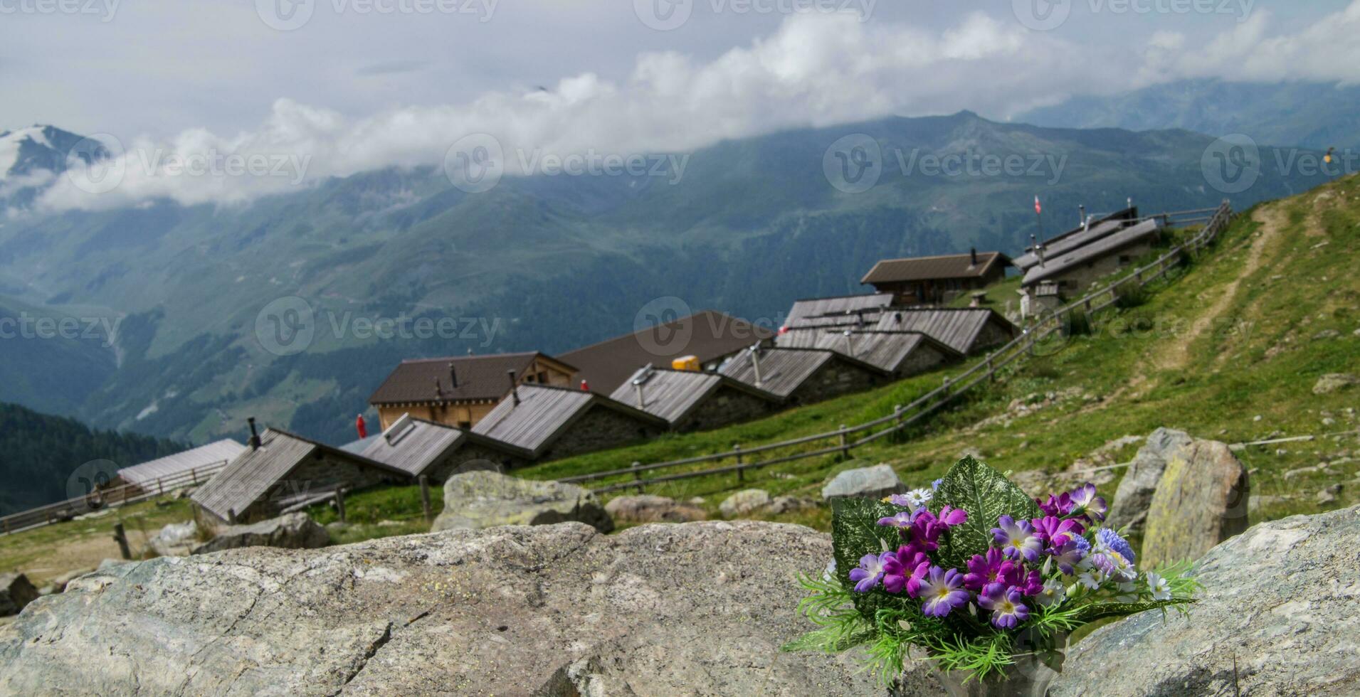 Heilige Martin, Alpage de l'a Vieille, Wallis, Schweiz foto