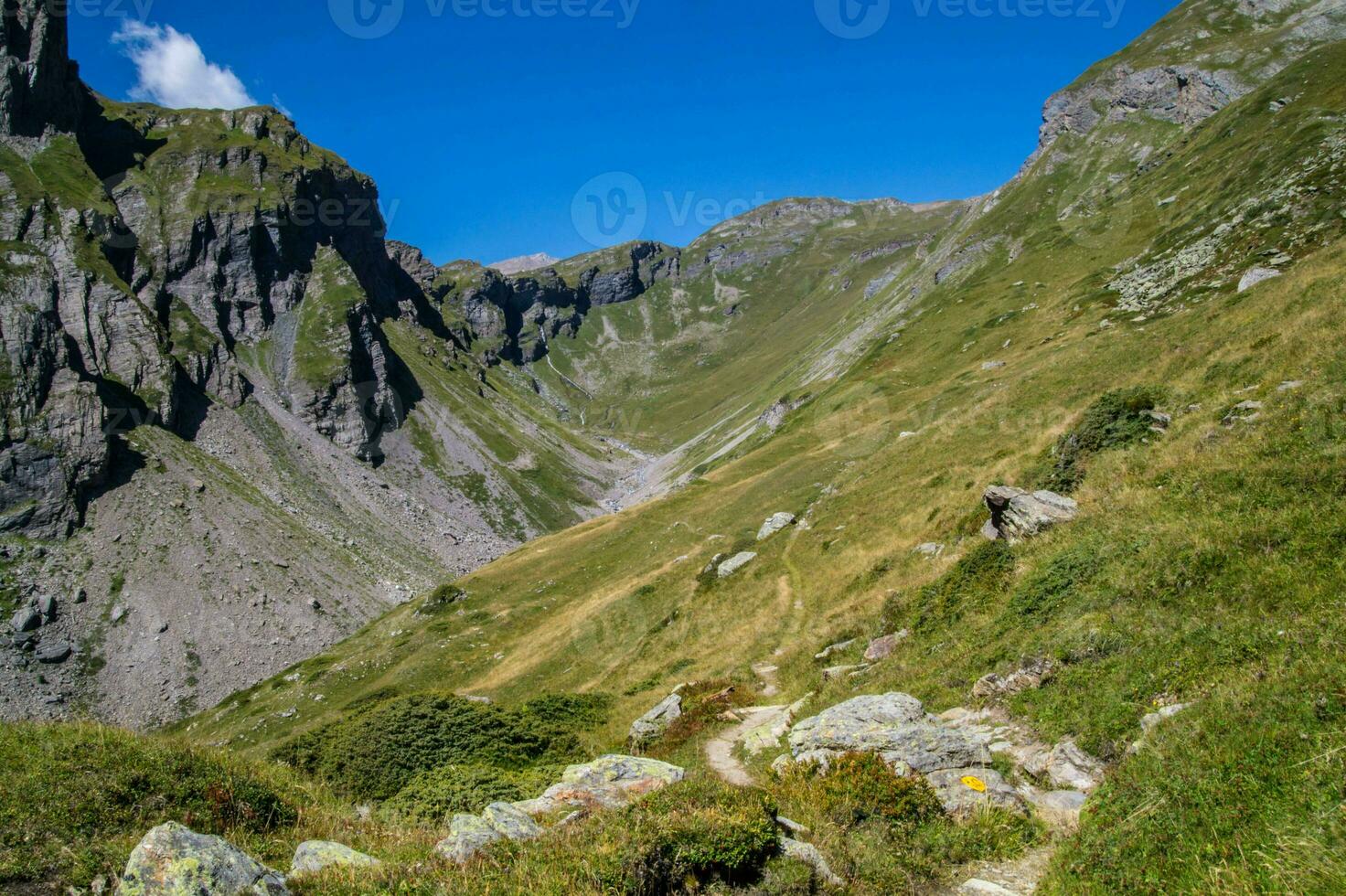 Senke von breuil,val von Aoste, Italien foto