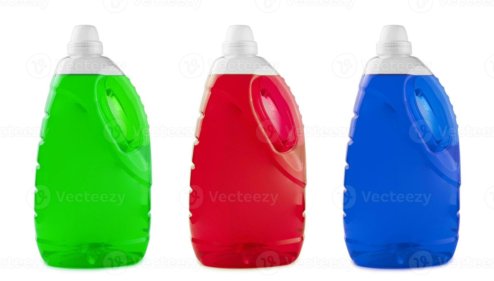 Flüssigkeit Seife oder Waschmittel im ein Plastik Flaschen foto