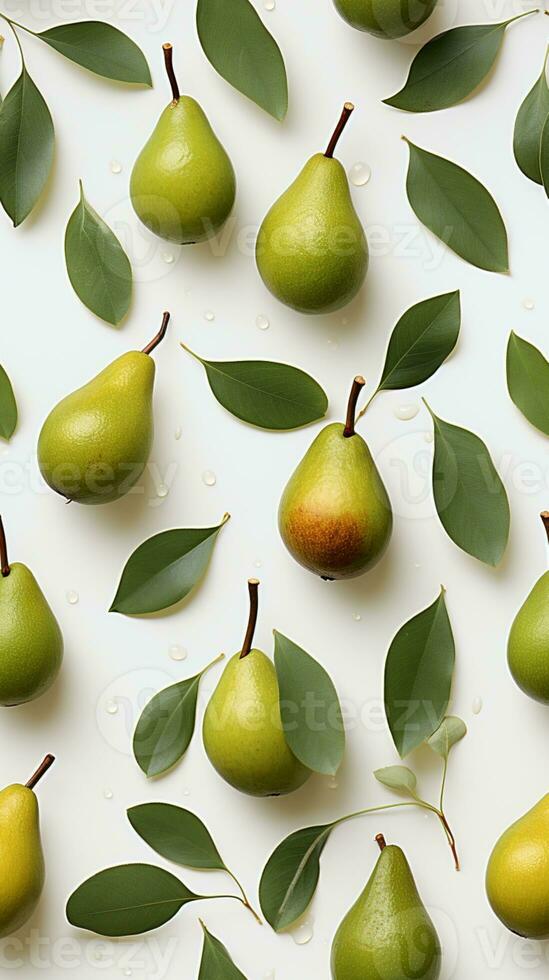 nahtlos Avocado Muster erdig Farbe ai generiert foto