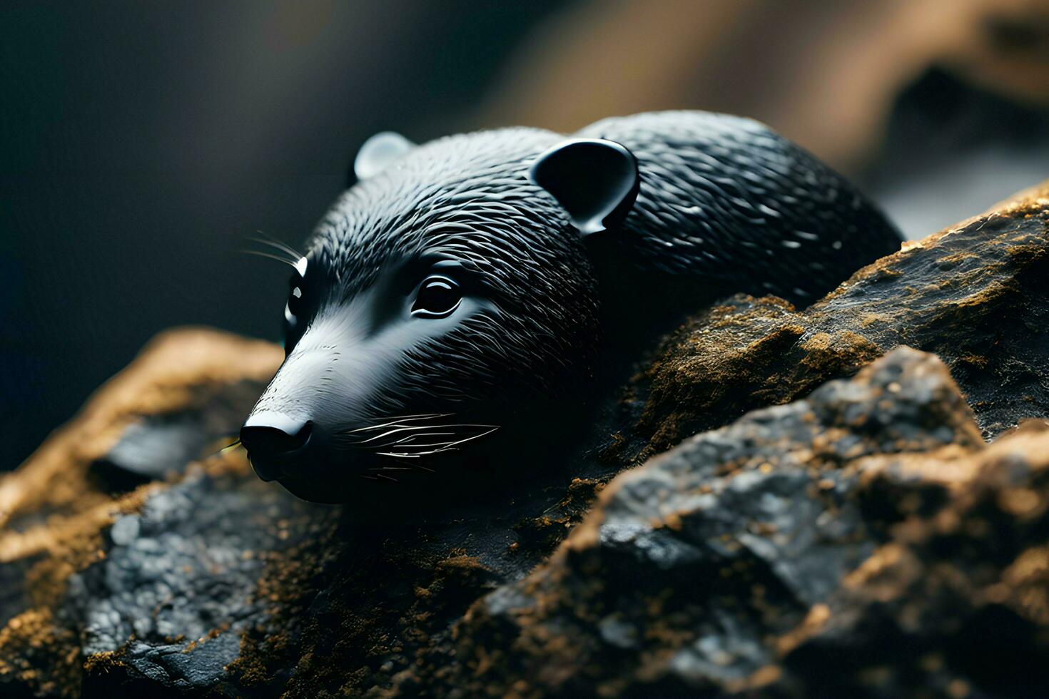 Foto realistisch heftig Allesfresser Tier im Natur mit ai generiert