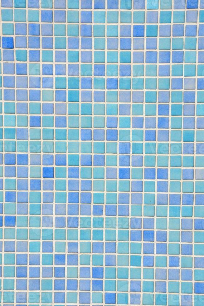 Blau und Weiß Mosaik Fliese Hintergrund foto