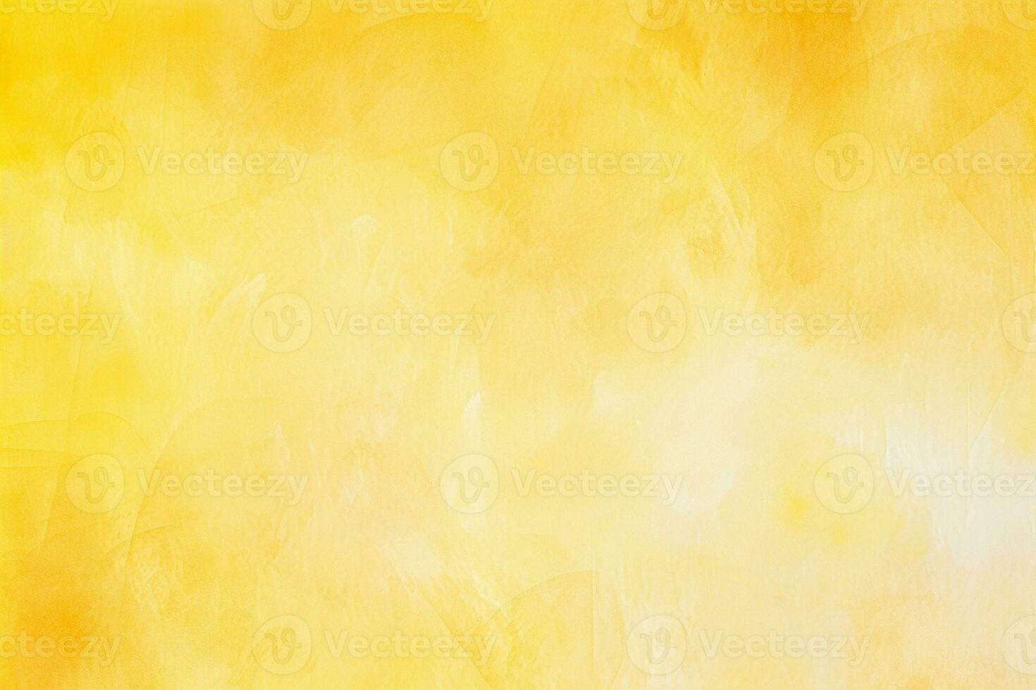 abstrakt Gelb Aquarell Textur mit nass Bürste Schlaganfälle zum Hintergrund Design. ai generiert foto