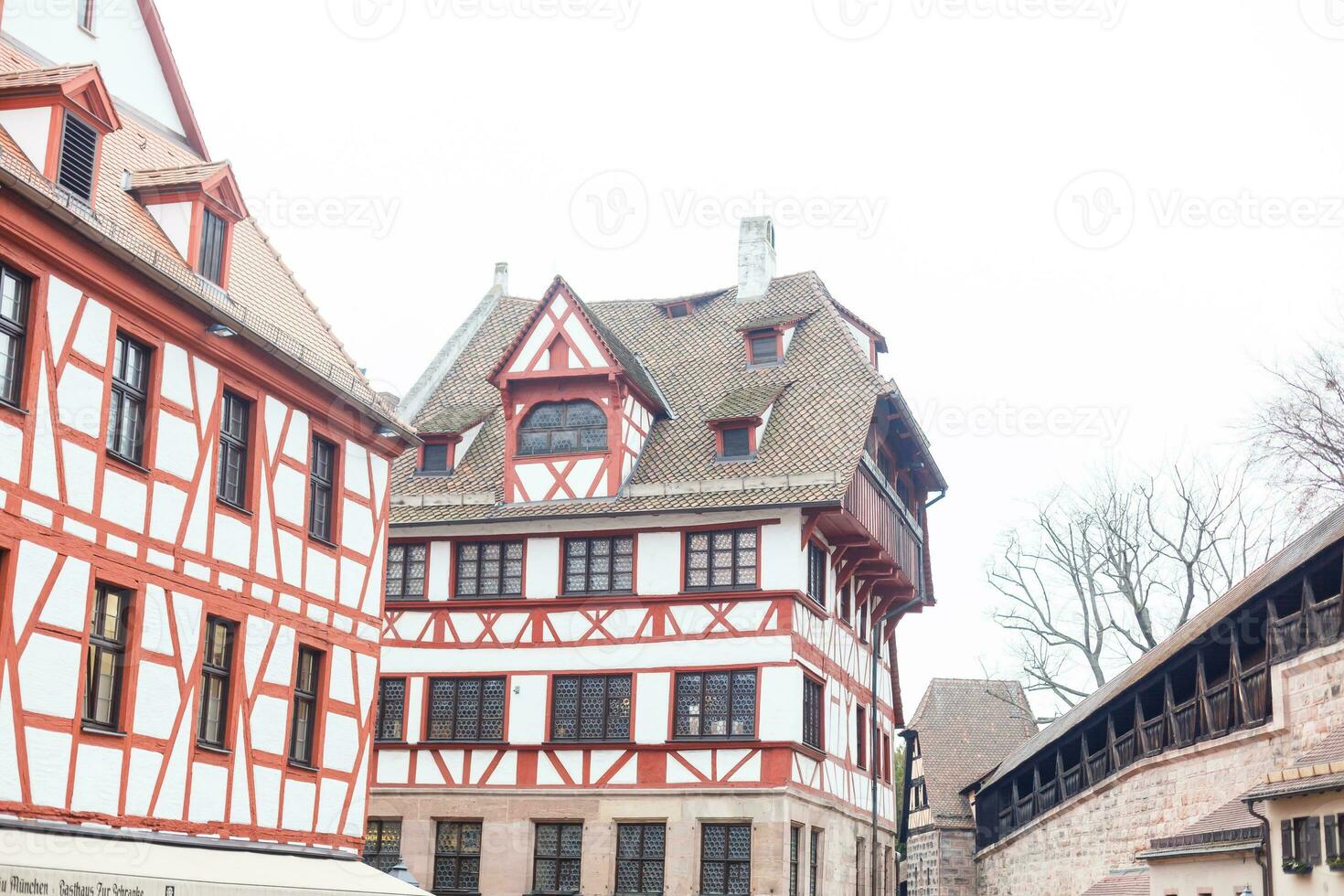 Panorama von das alt Stadt, Dorf von Nürnberg foto