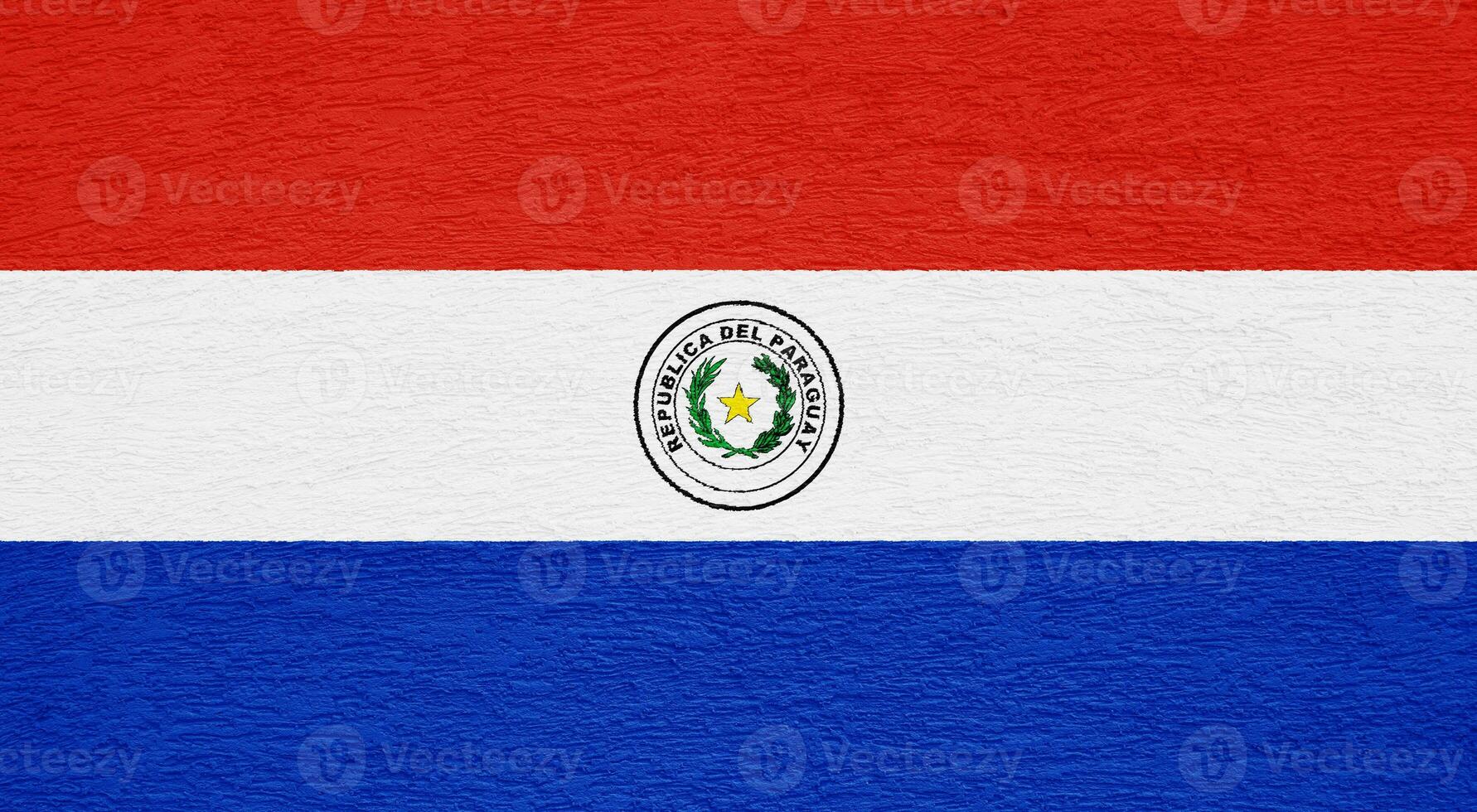 Flagge von Republik von Paraguay auf ein texturiert Hintergrund. Konzept Collage. foto