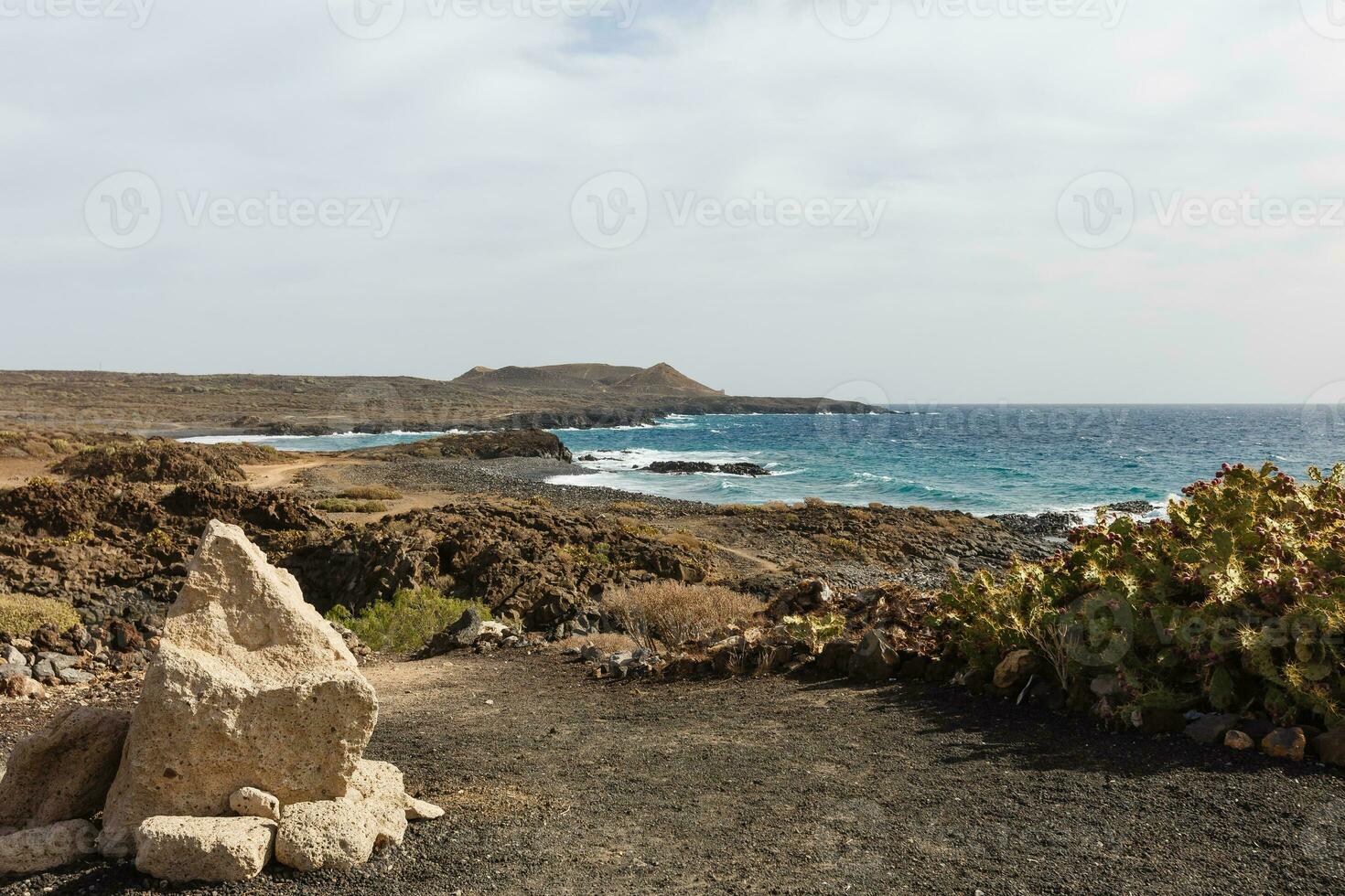 atlantisch Ozean wild Küste, Teneriffa, Kanarienvogel Inseln, Spanien foto