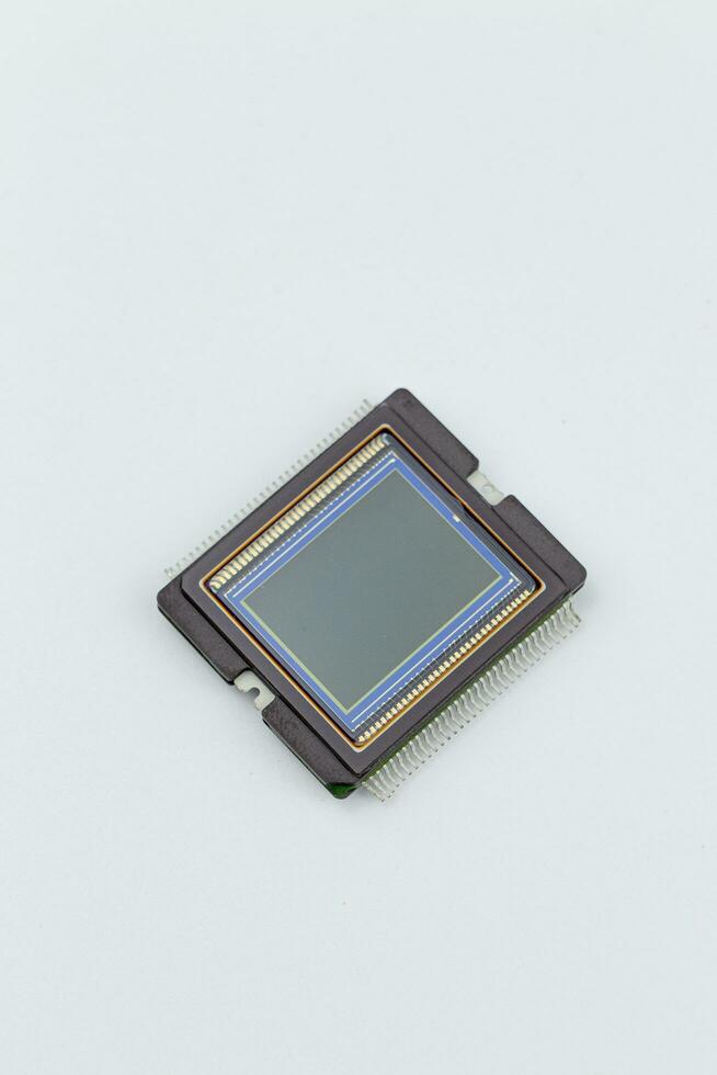Bild Sensor Innerhalb Digital Kamera, CCD, cmos auf Weiß Hintergrund foto