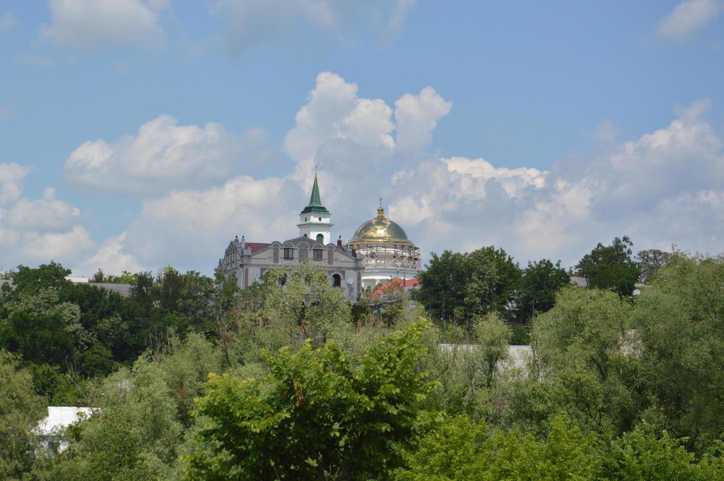 Bau einer orthodoxen Kirche foto