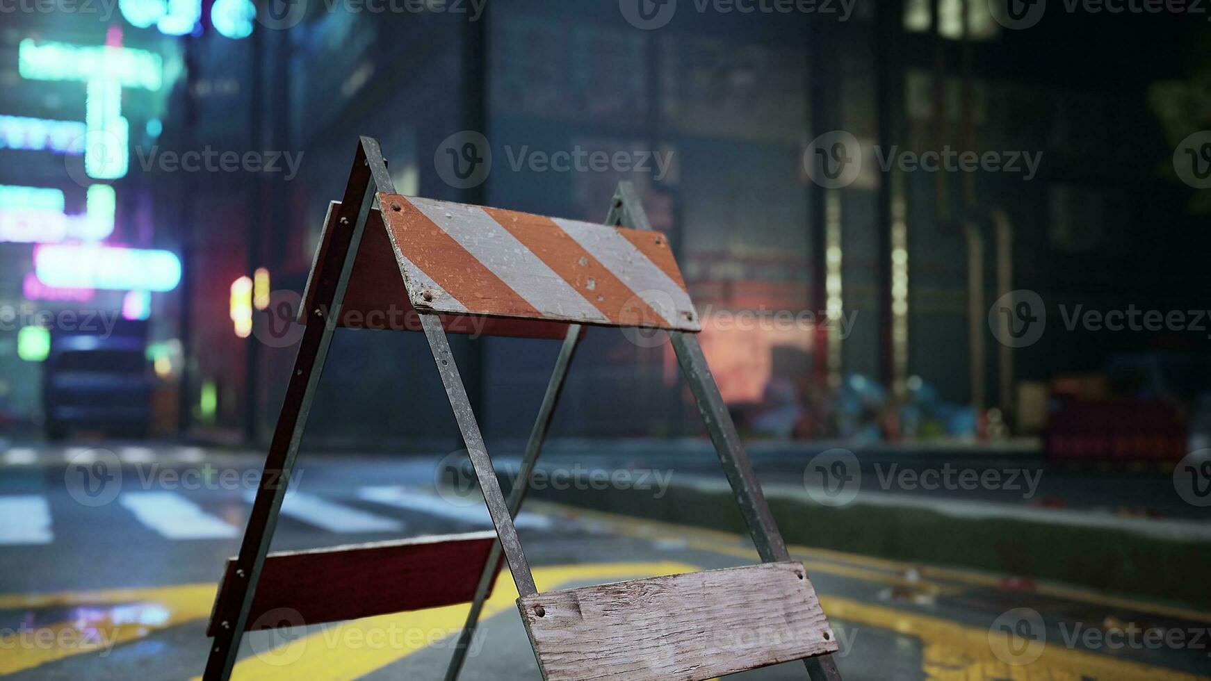 ein Straße Zeichen Sitzung auf das Seite von ein Straße foto