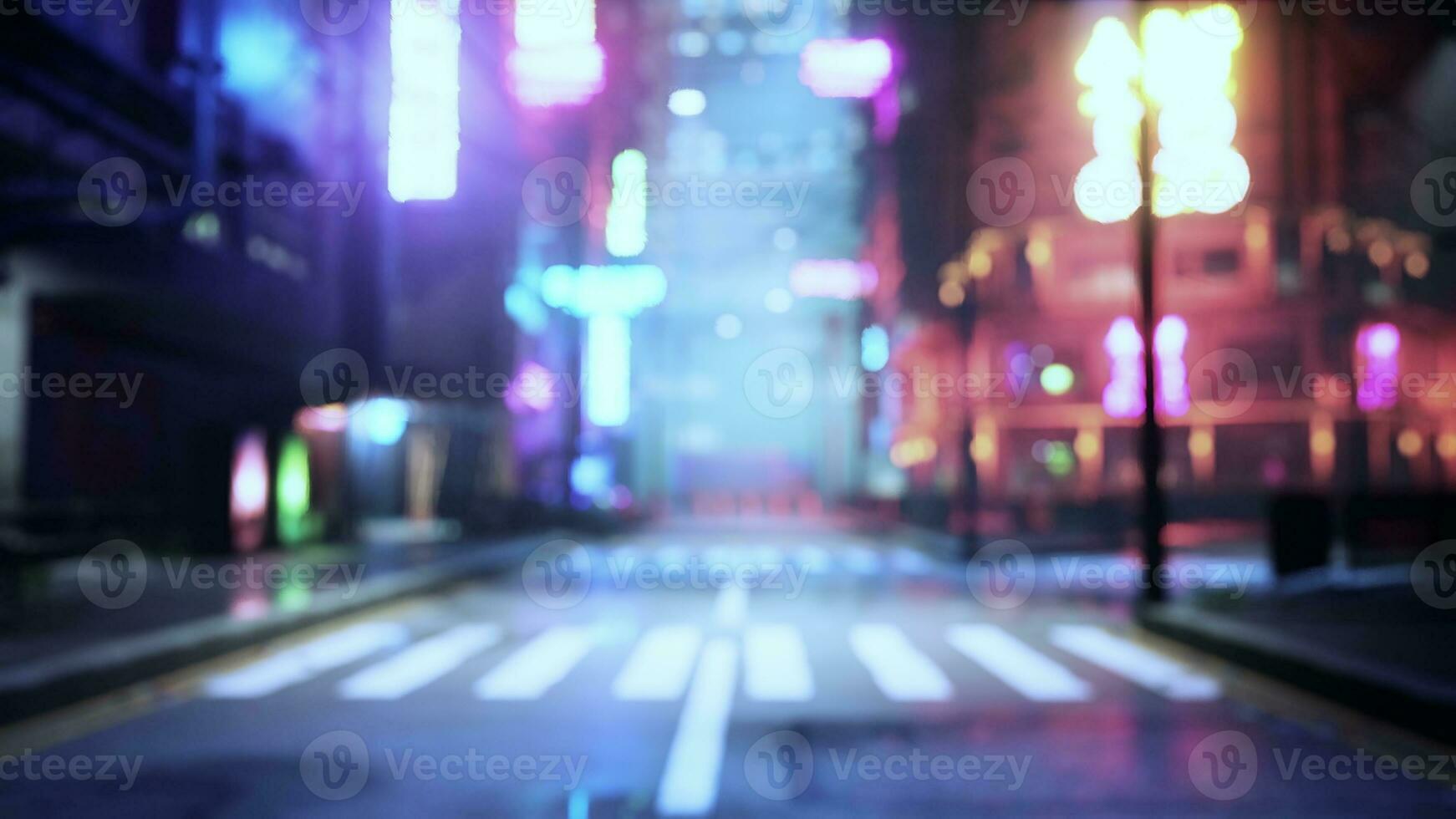 defokussiert Stadt Beleuchtung beim Nacht foto