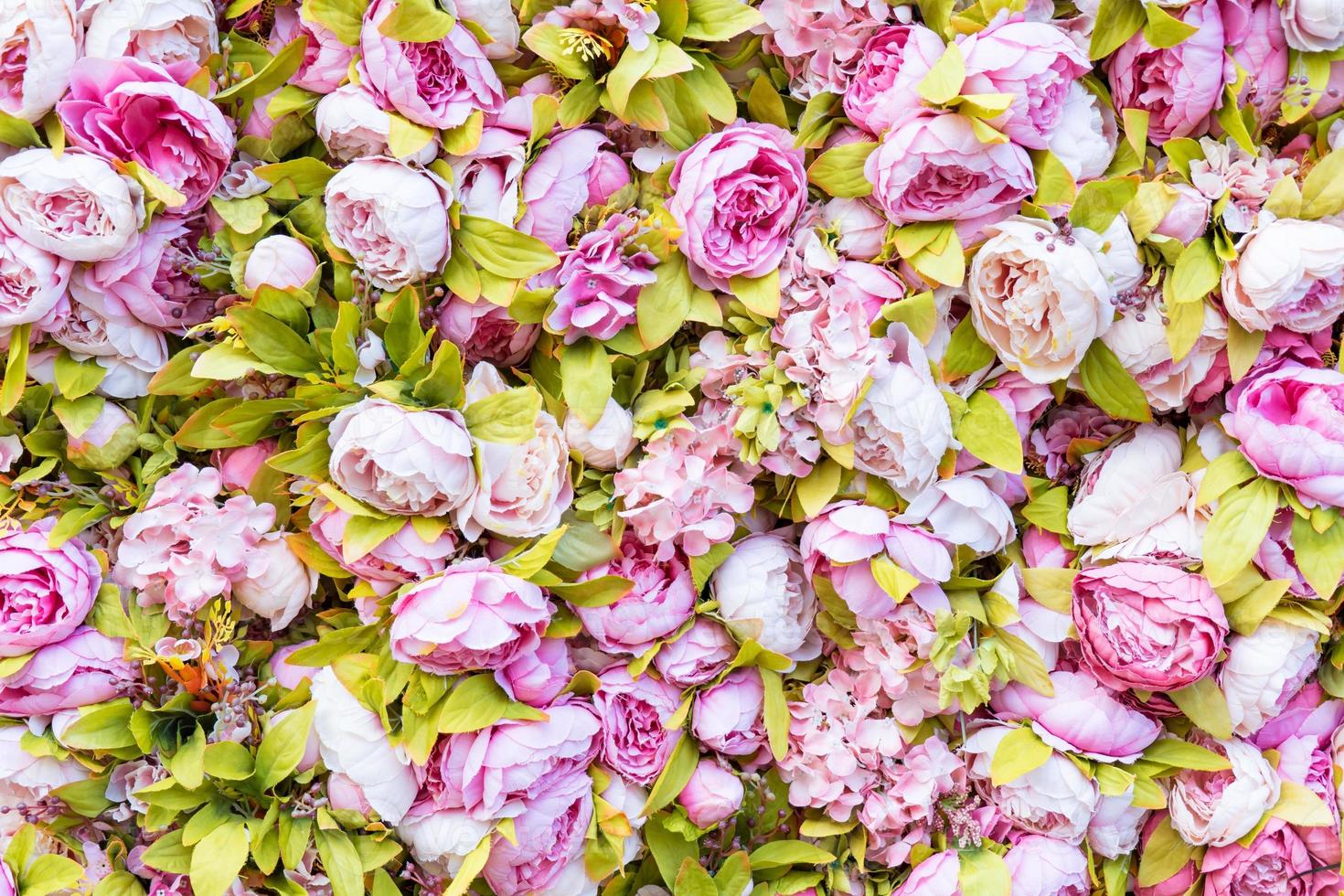 erstaunliche rosa und weiße rosen wanddekoration, handgemacht, sotschi. foto