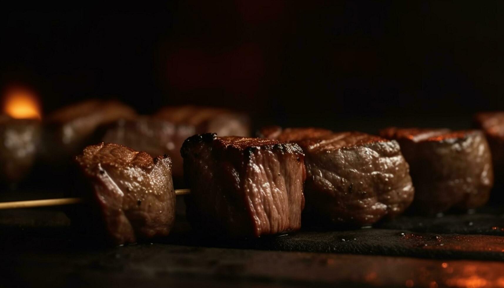 ai generiert ein Gourmet Mexikaner Mahlzeit mit gegrillt Fleisch, frisch Gemüse, und Soße generiert durch ai foto