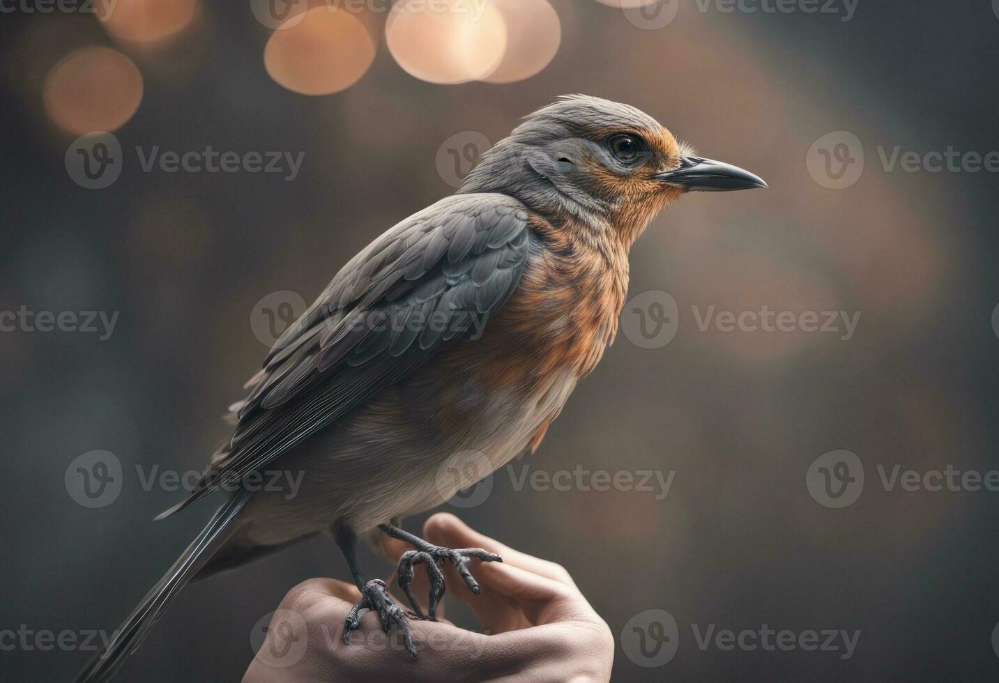 ai generiert ai generativ schließen oben von ein Vogel foto