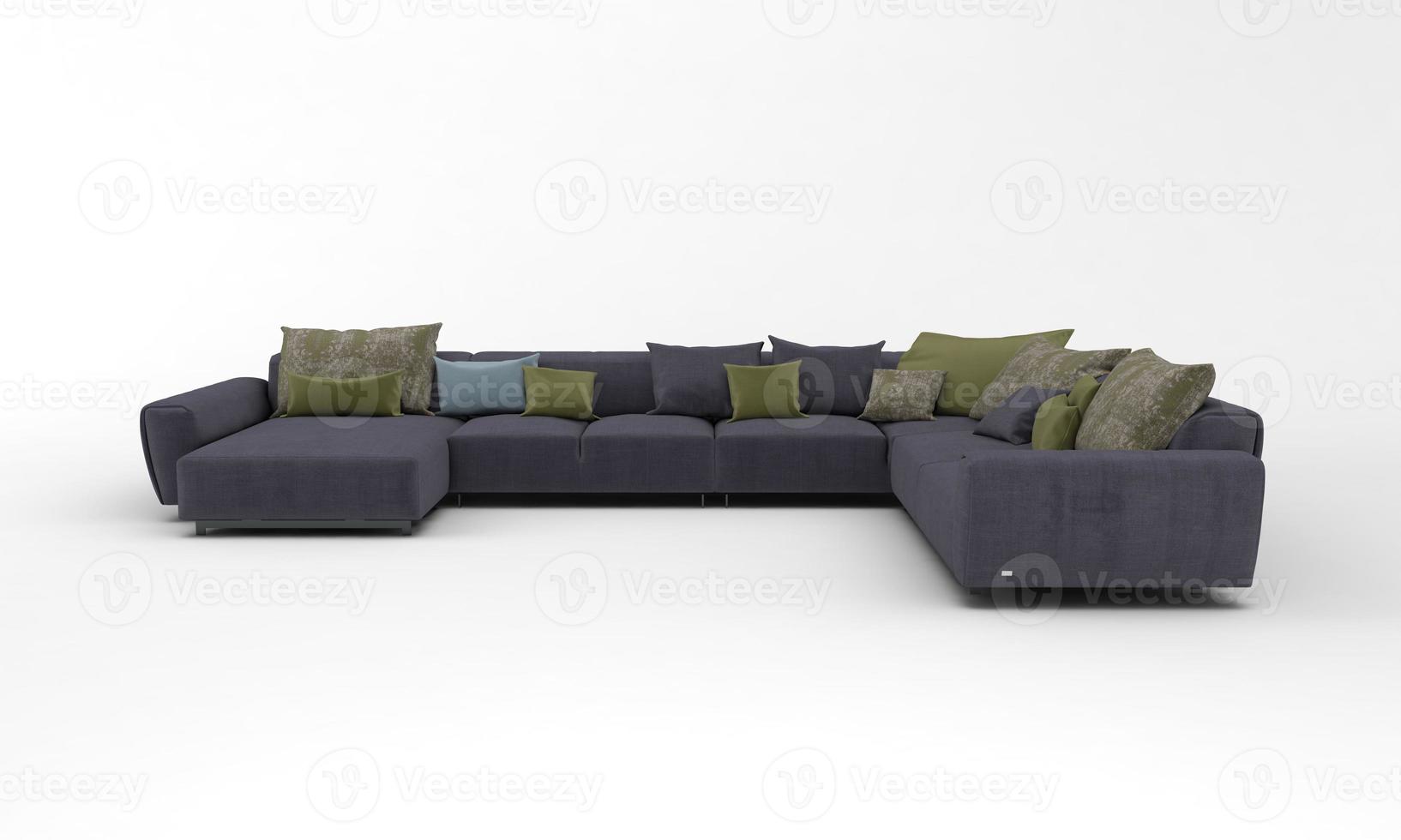 Sofa Ansicht Möbel 3D-Rendering foto