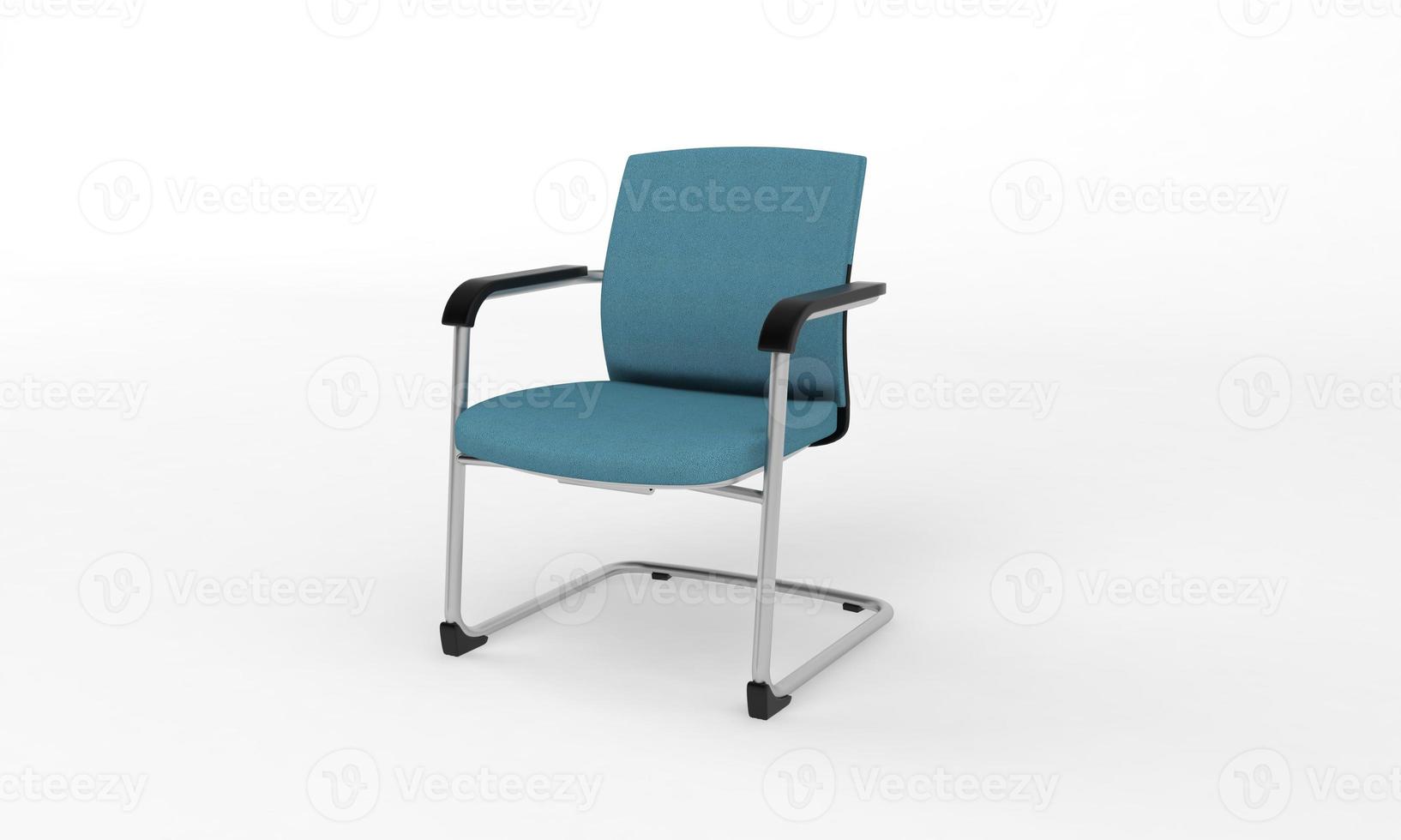 Stuhl Seitenansicht Möbel 3D-Rendering foto