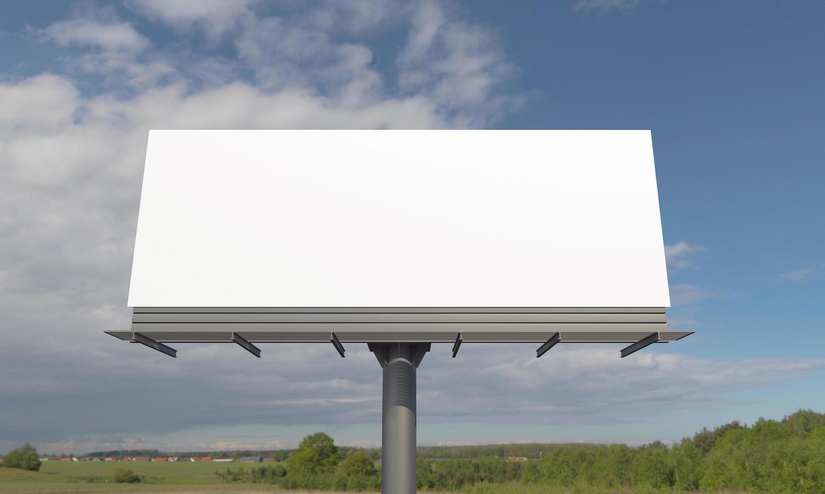 Billboard-Zeichen 3D gerenderte Darstellung foto