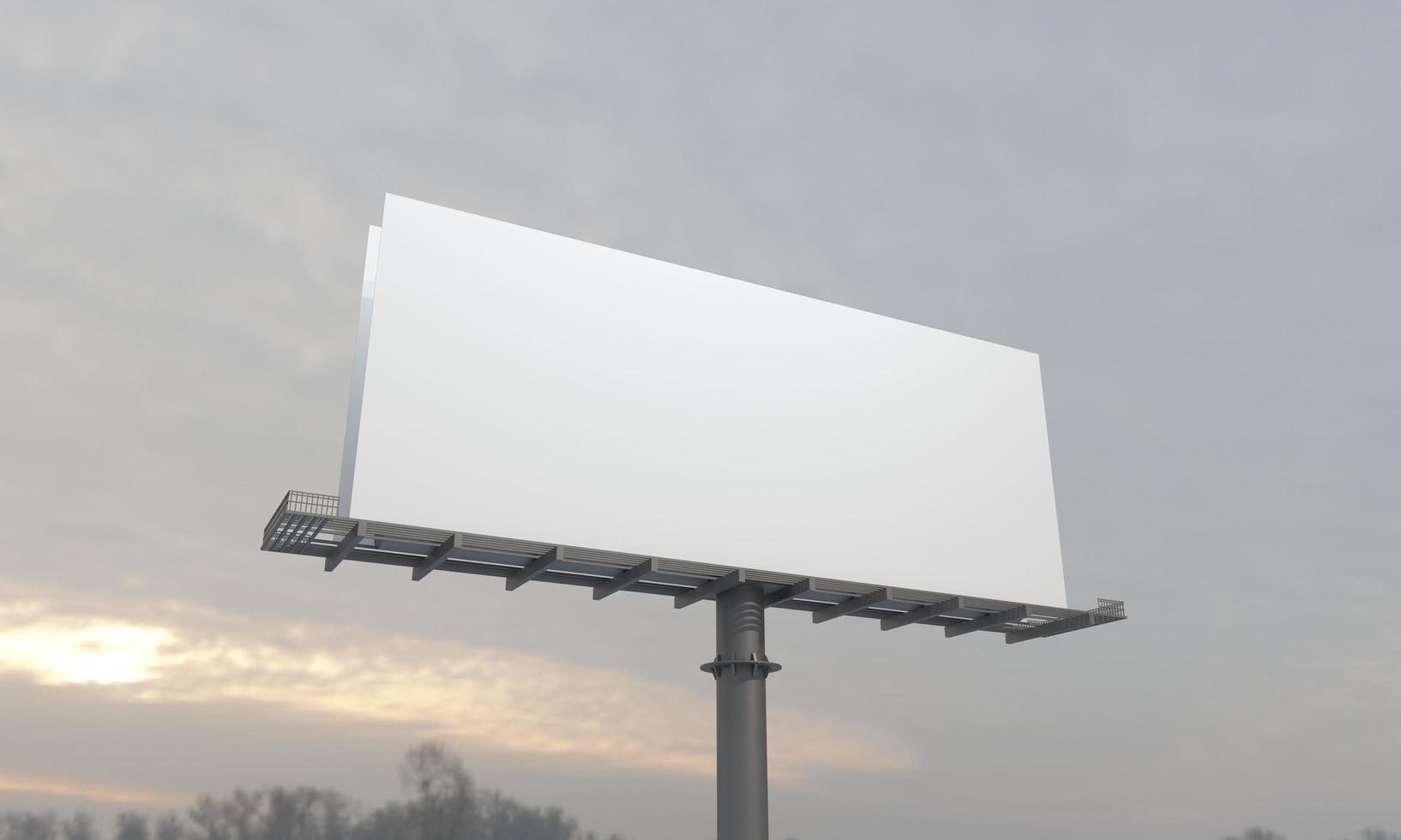 Billboard-Zeichen 3D gerenderte Darstellung foto