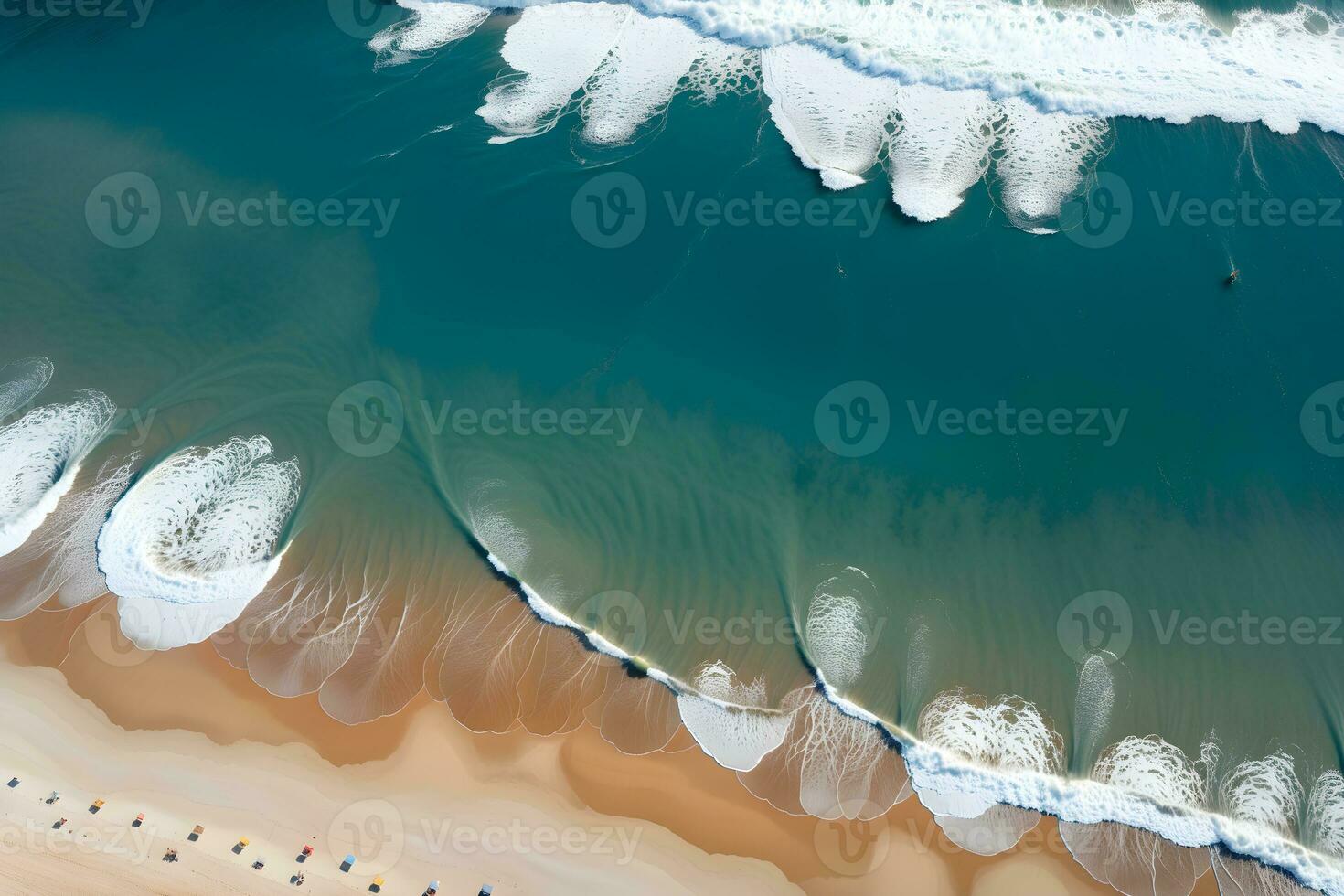 ai generiert Kopieren Raum tropisch Strand Landschaft ai generativ foto