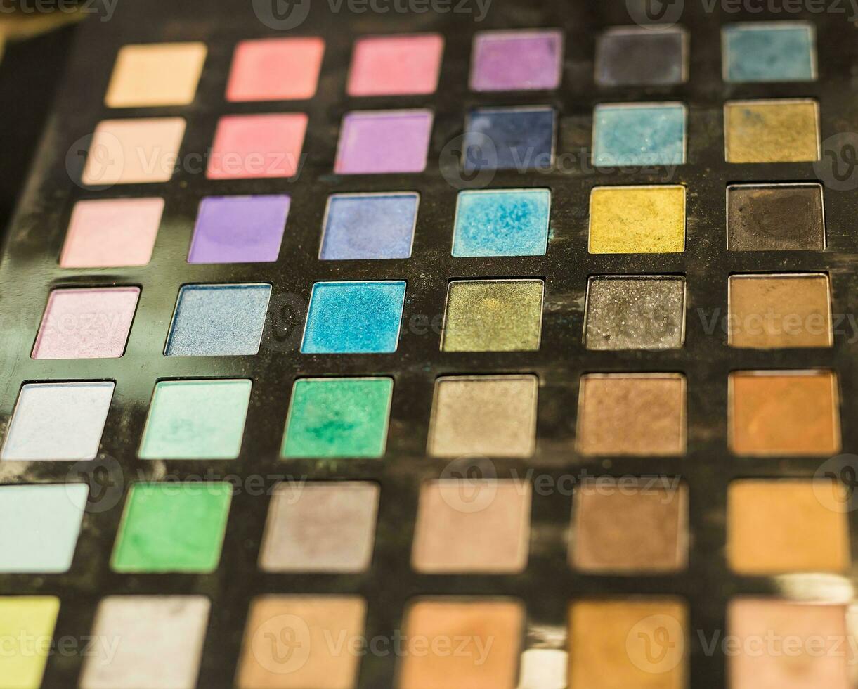 bunte Lidschatten-Palette foto