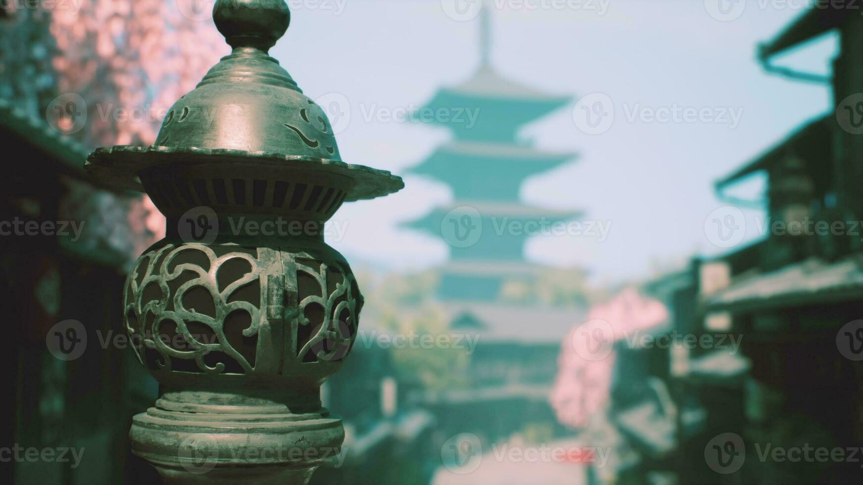 Japan Stadtbild im Tempel historisch Kreis foto