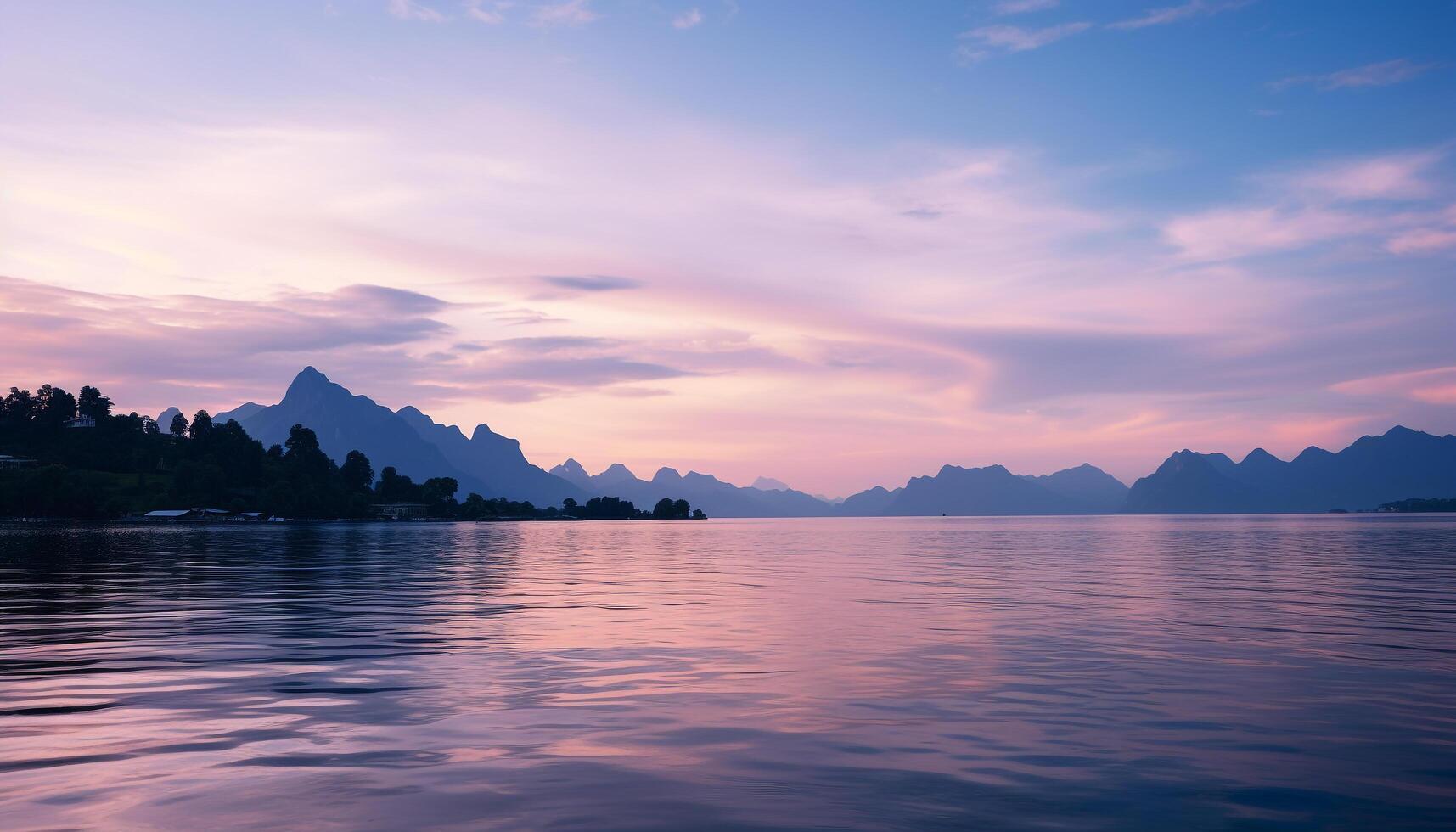 ai generiert majestätisch Berg Angebot spiegelt im still Wasser, präsentieren natürlich Schönheit generiert durch ai foto