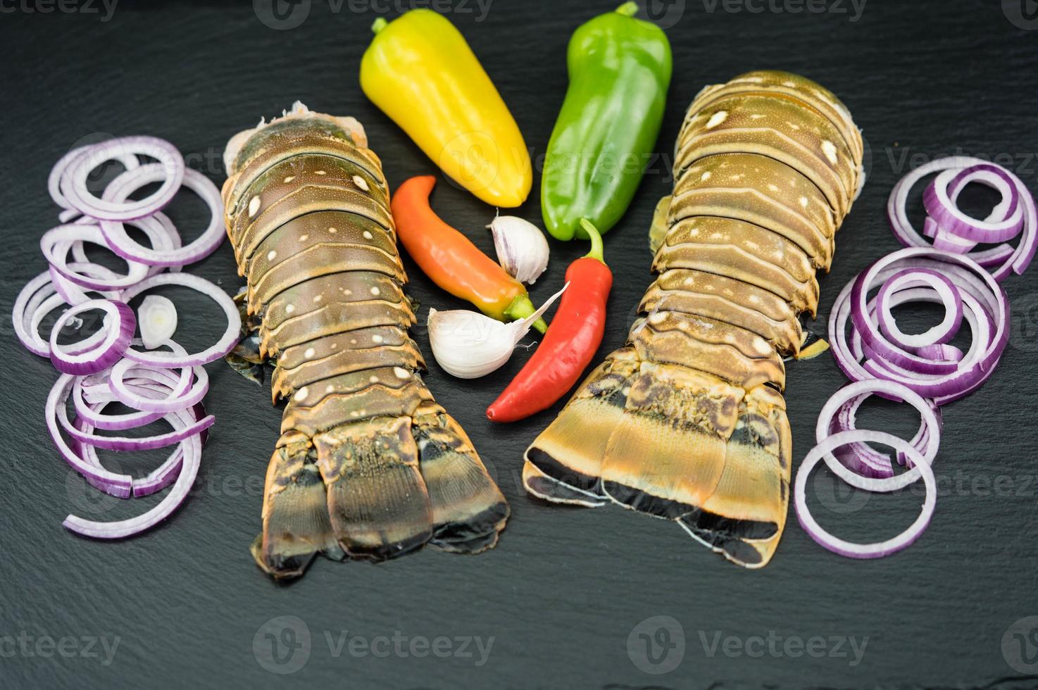 Surf and Turf mit Langusten oder Hummer foto