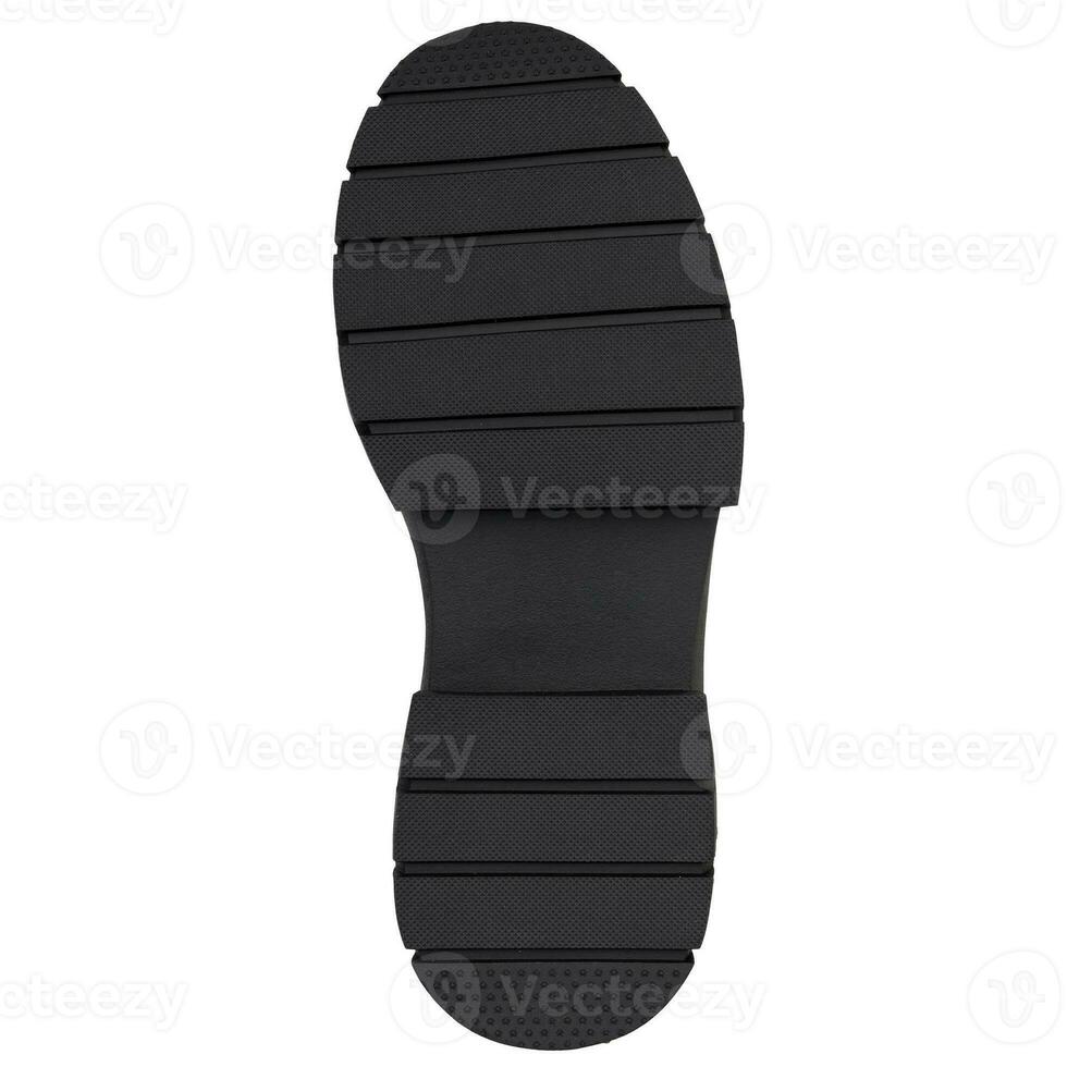 schwarz Schuh Sohle, einzig, alleinig, nicht kompliziert. foto