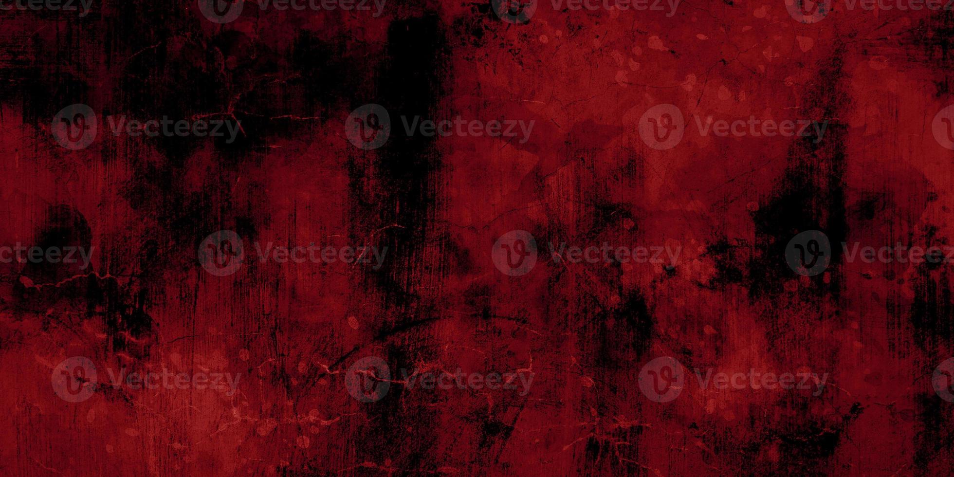 roter und schwarzer Horrorhintergrund. dunkle Grunge rote Textur Beton foto