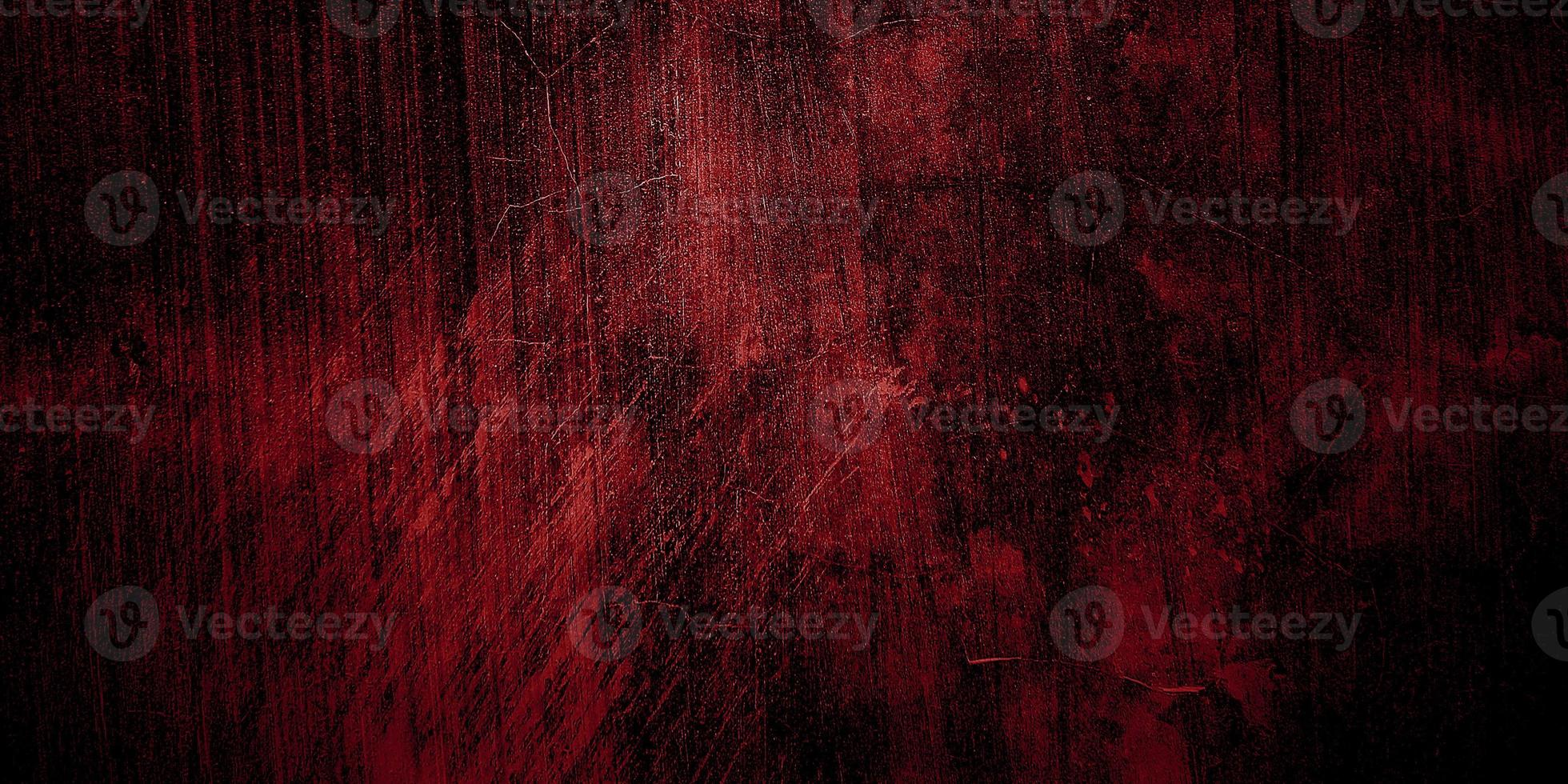 roter und schwarzer Horrorhintergrund. dunkle Grunge rote Textur Beton foto