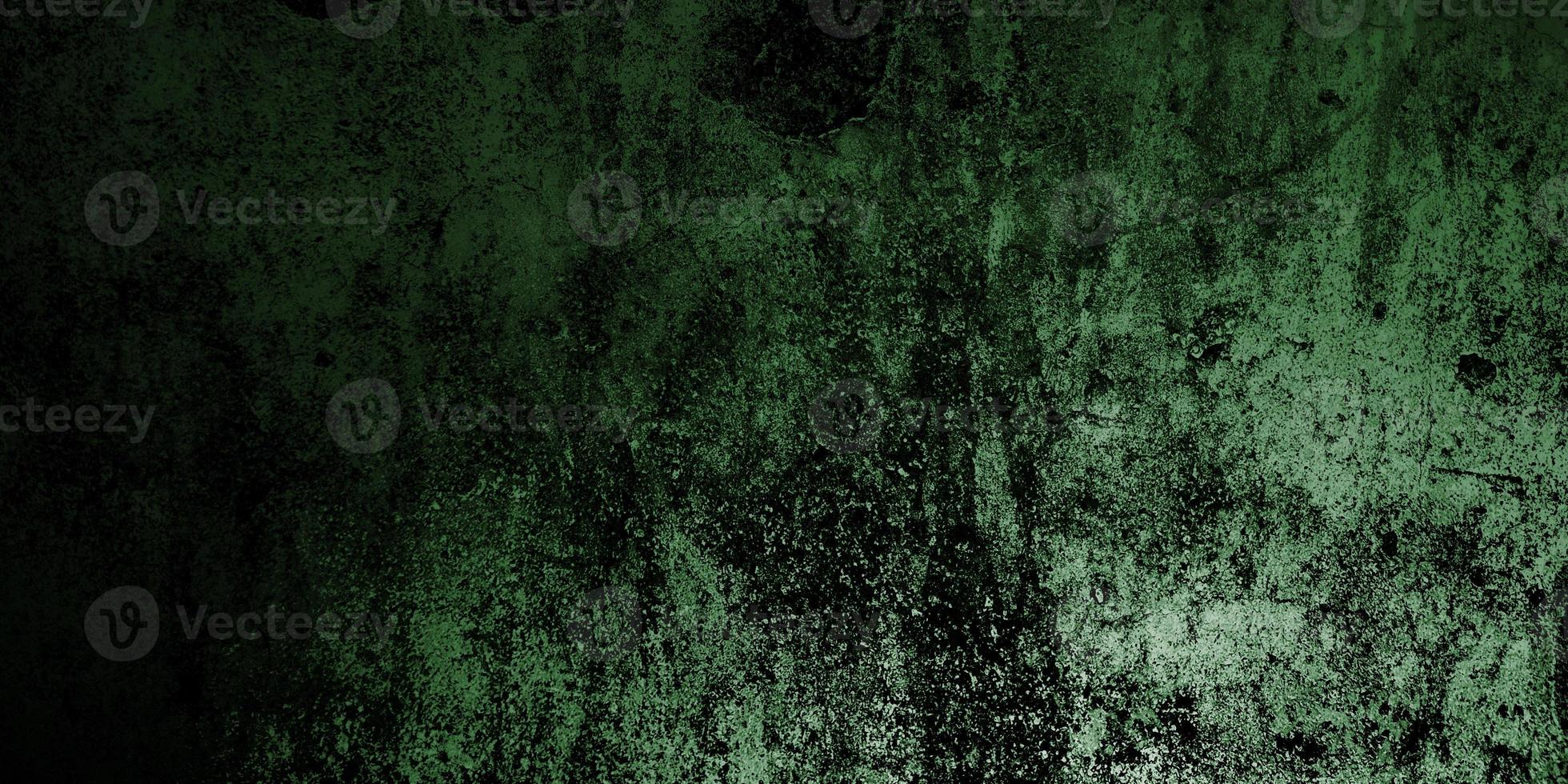 dunkelgrüne schäbige Wände. gruselige Zementtextur foto