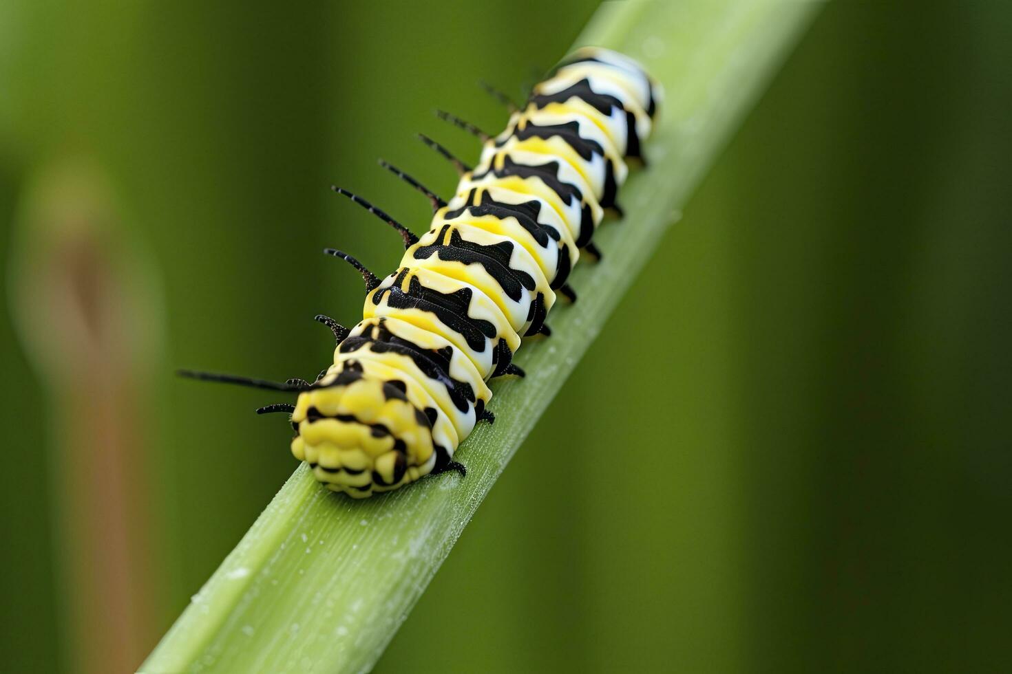 ai generiert Raupe Schwalbenschwanz Schmetterling. generiert ai. foto